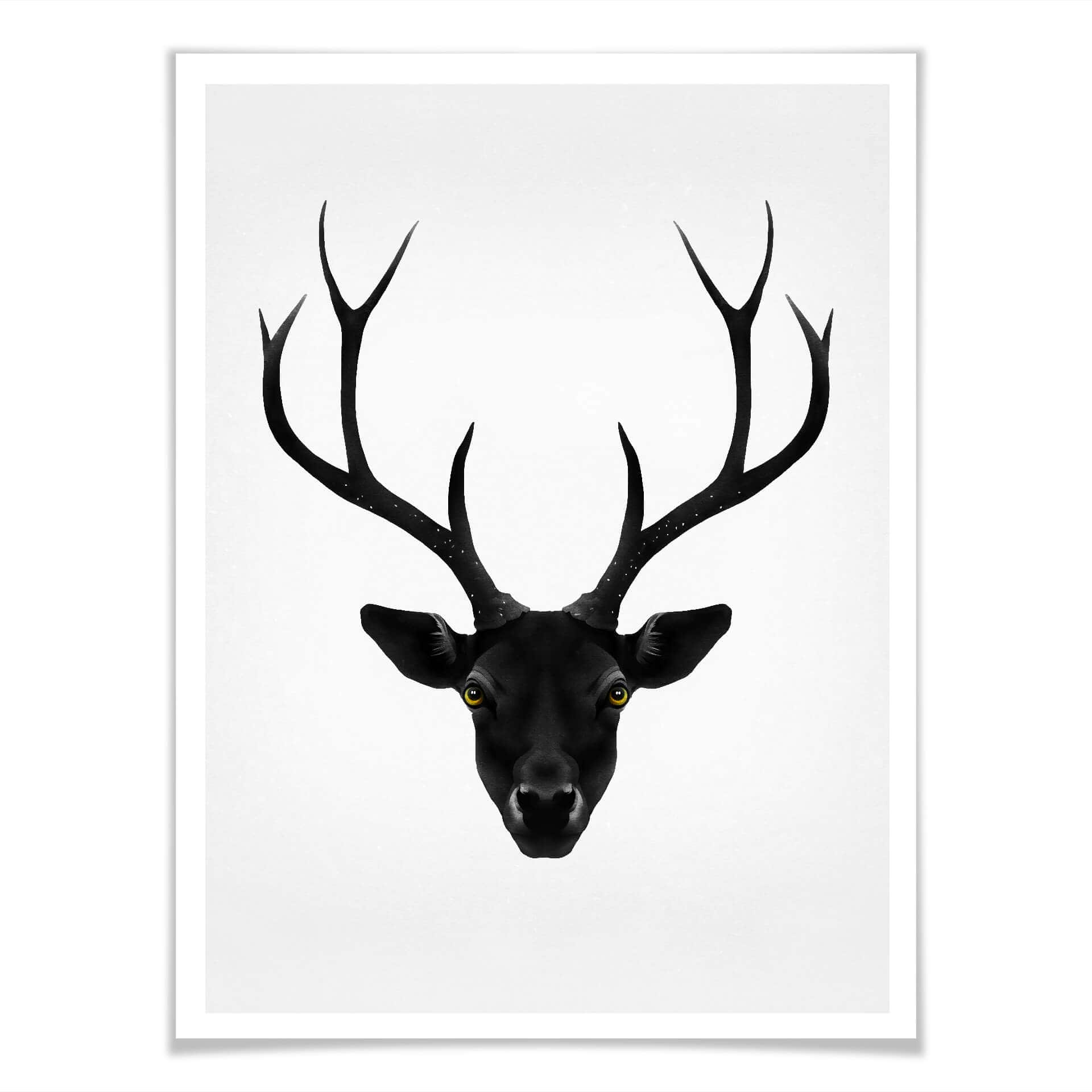 Plakat Irlandia - Czarny Jeleń - Schwarzer Hirsch