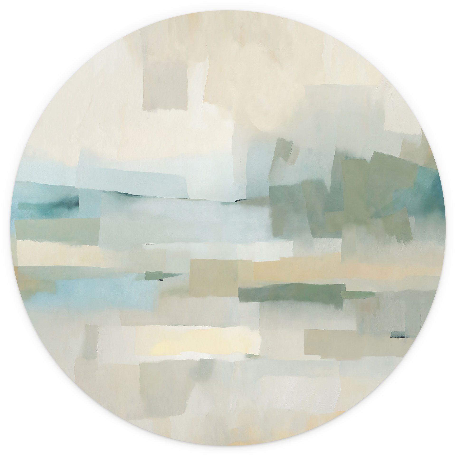 Fototapete Velvet Dusk - Abstrakte Landschaft - Sir Edward x Grigory Gladarev - Rund