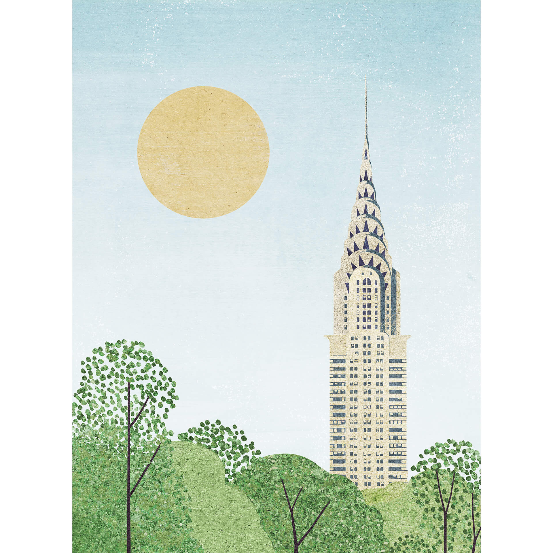 Fotobehang Rivers - Chrysler Building