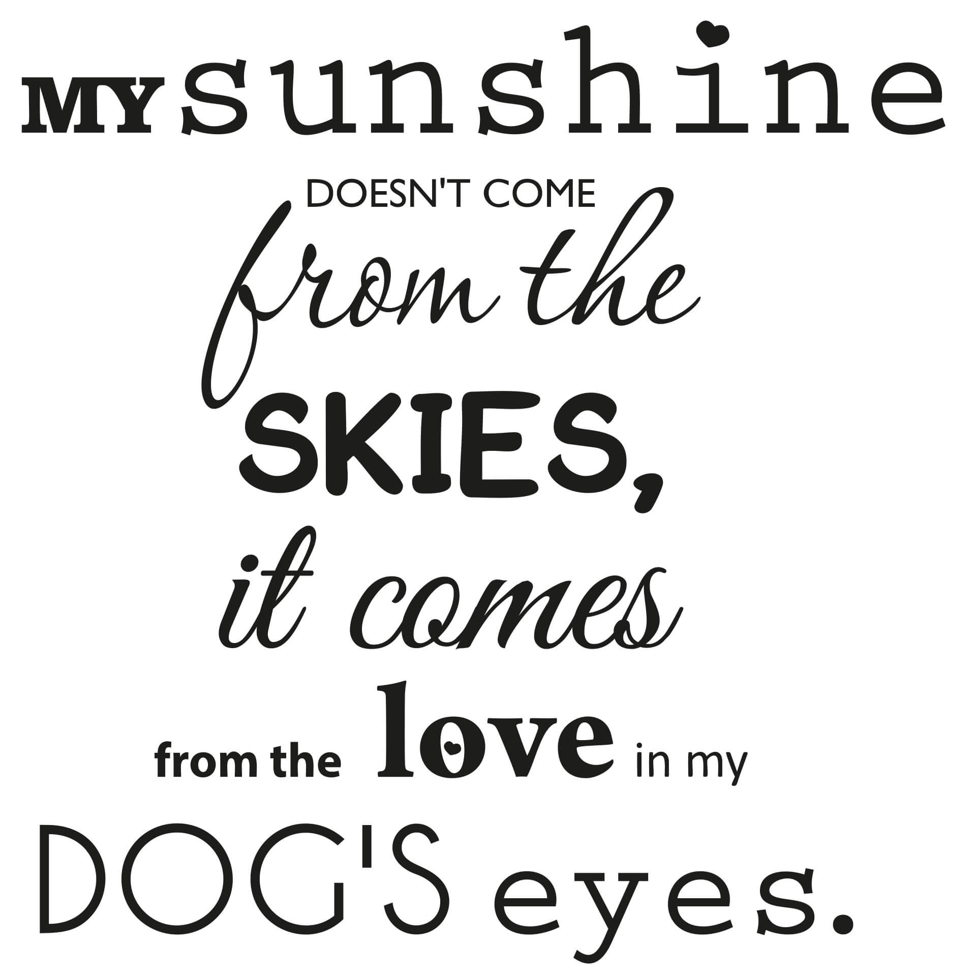 Wallsticker -  My sunshine...