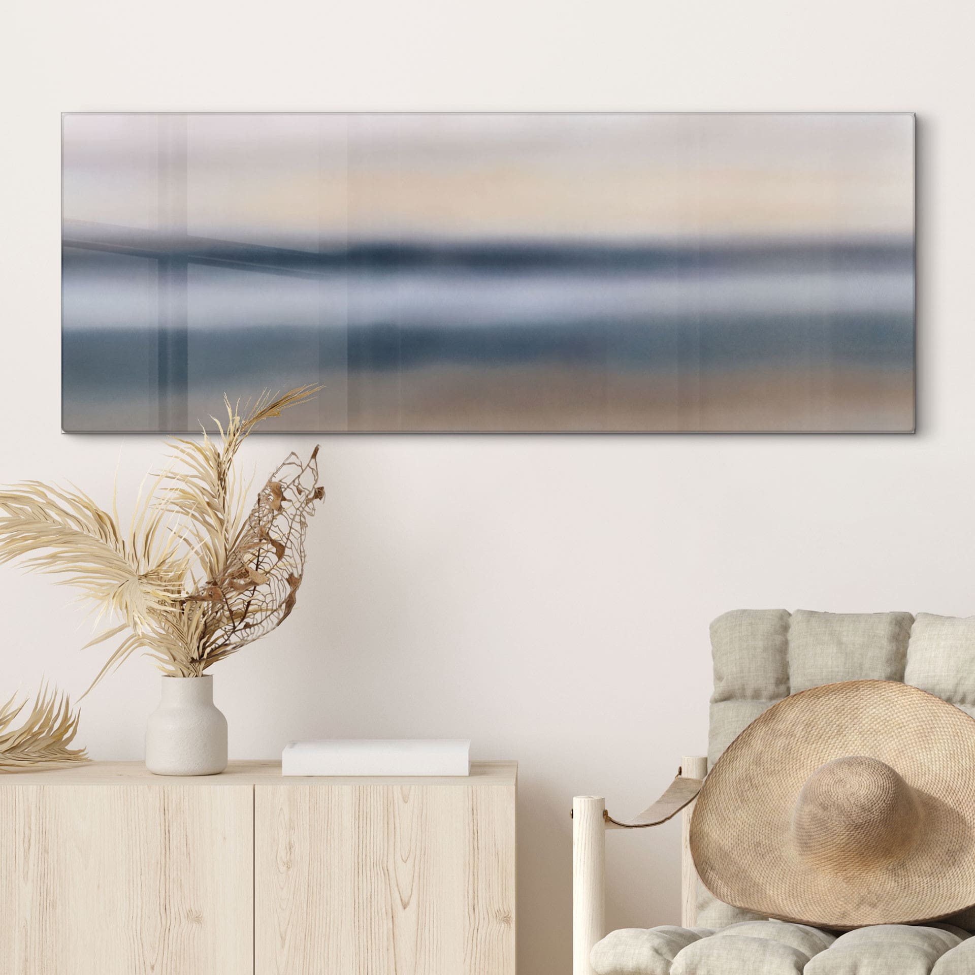 Glasbild Rotko Ash - Abstrakter Horizont - Sir Edward x Grigory Gladarev - Panorama
