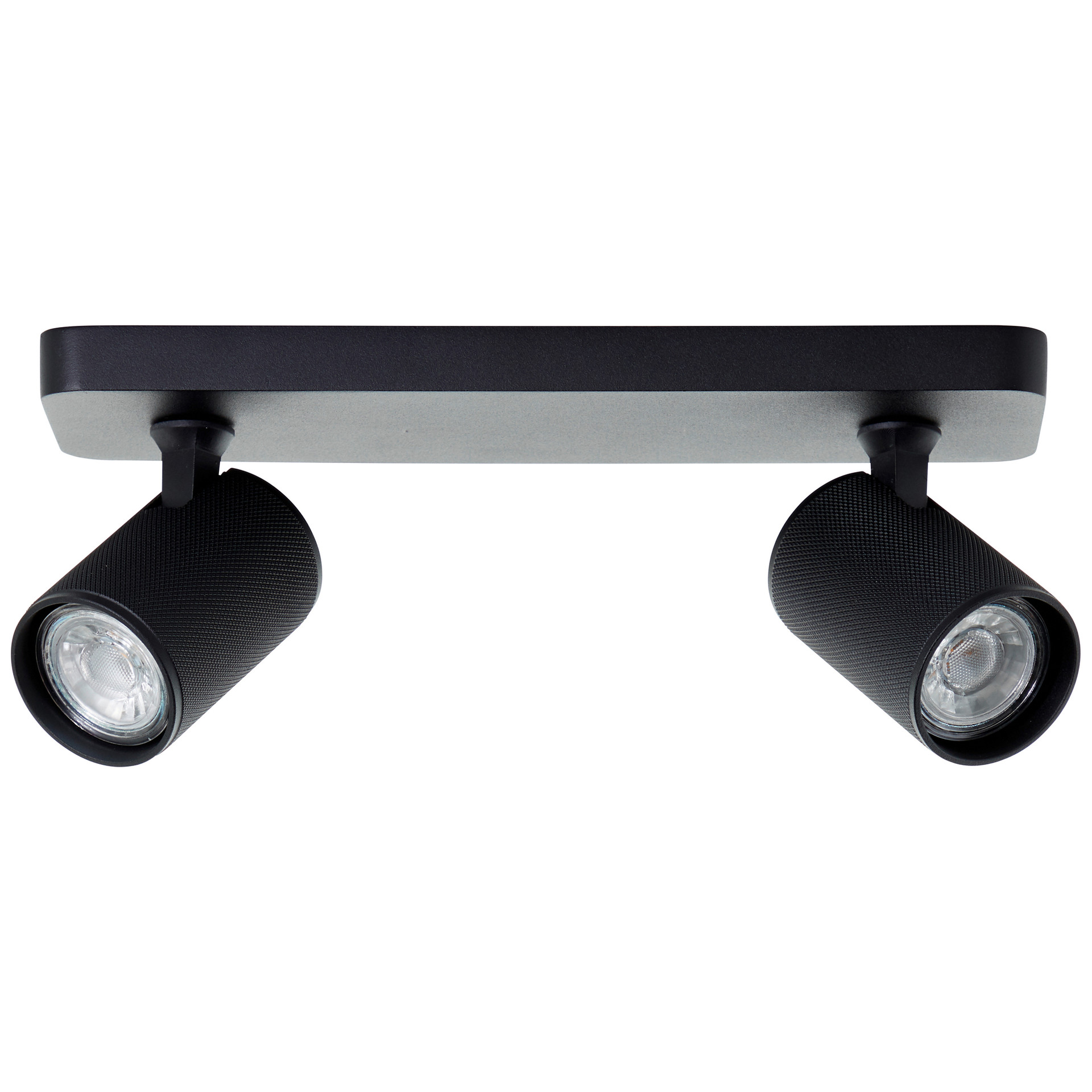 Spotbalken Leonardo, schwarz, 12,1 x 31 cm, Metall Spotleuchte