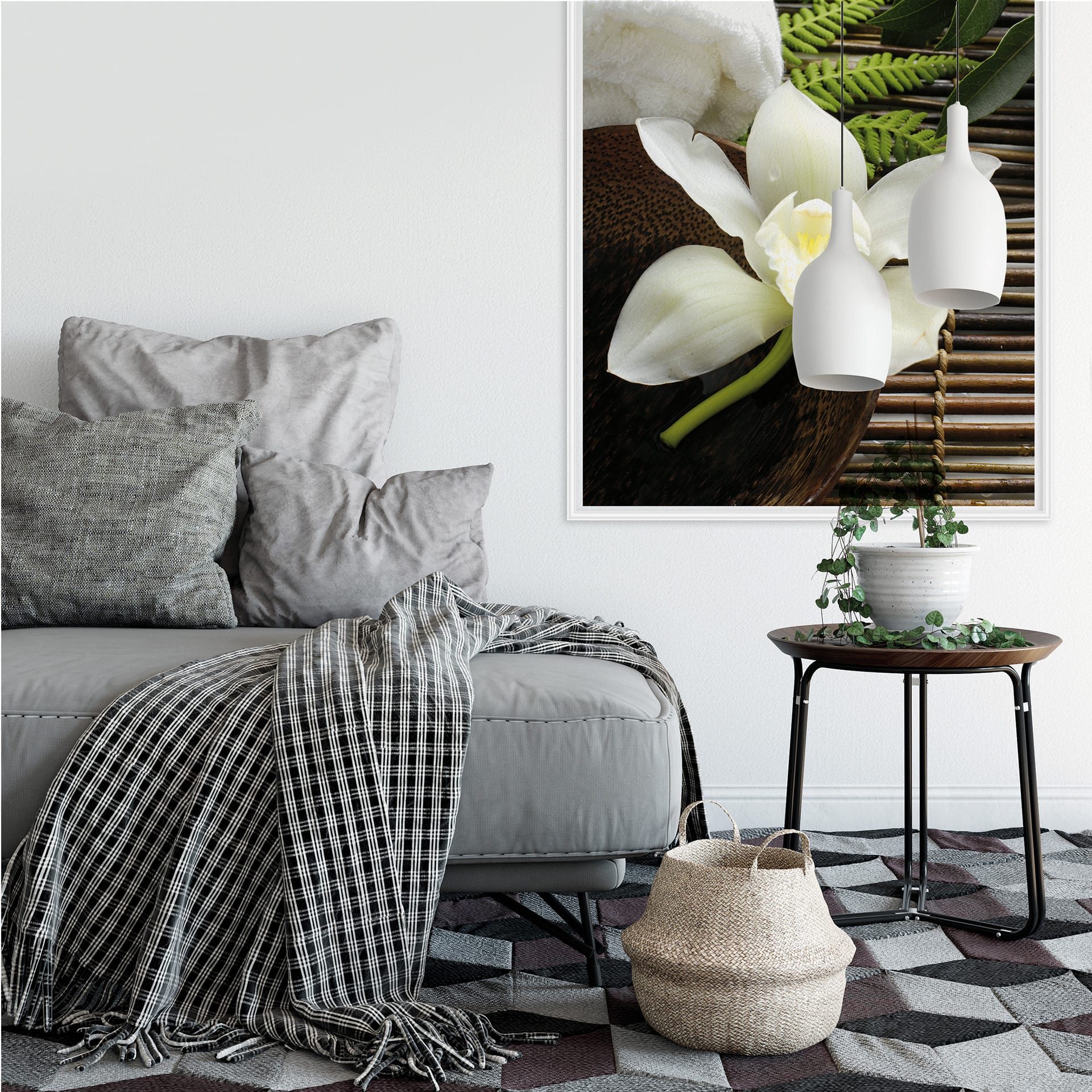 Poster autocollant - W - Wellness Orchidee