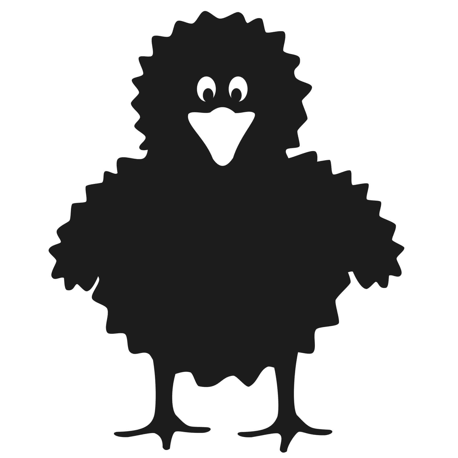 Wallsticker Fluffy Kylling