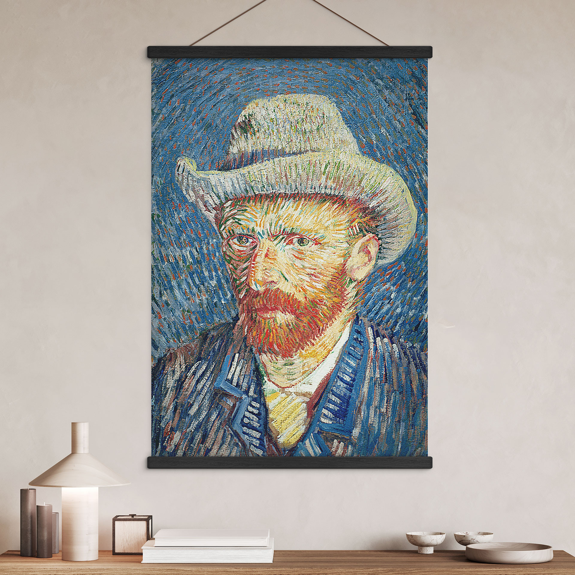 Obraz z tkaniny autoportret 1887 - Van Gogh