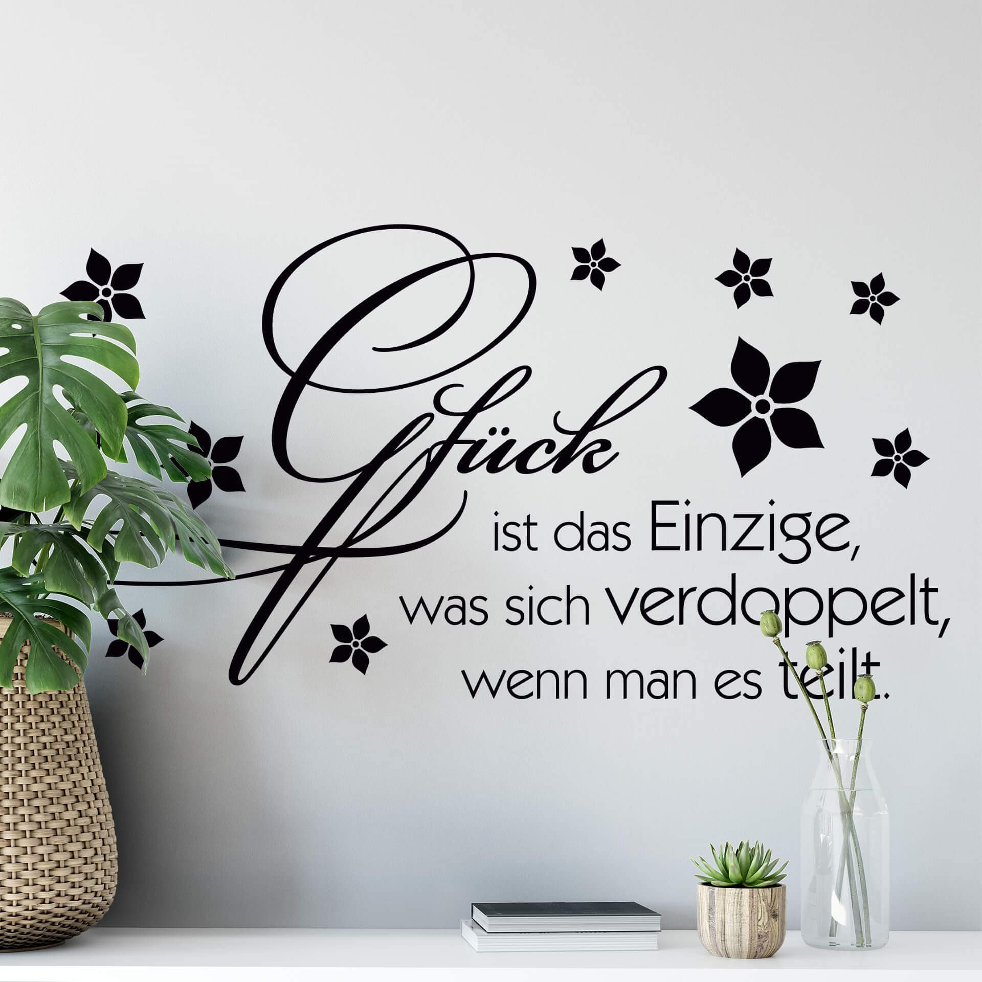Wandtattoo Glück ist das Einzige... 2