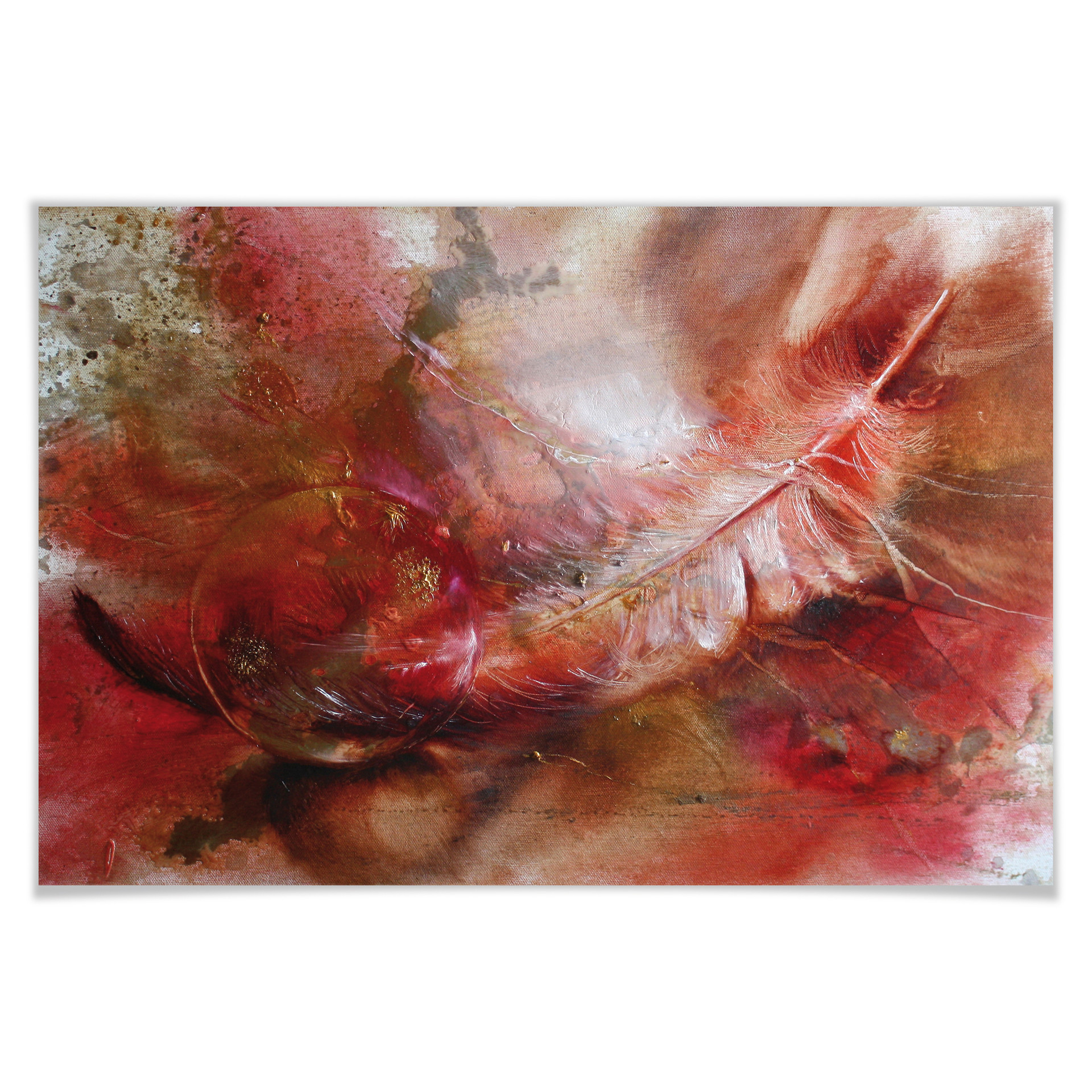 Poster Schmucker - Feder und Glaskugel