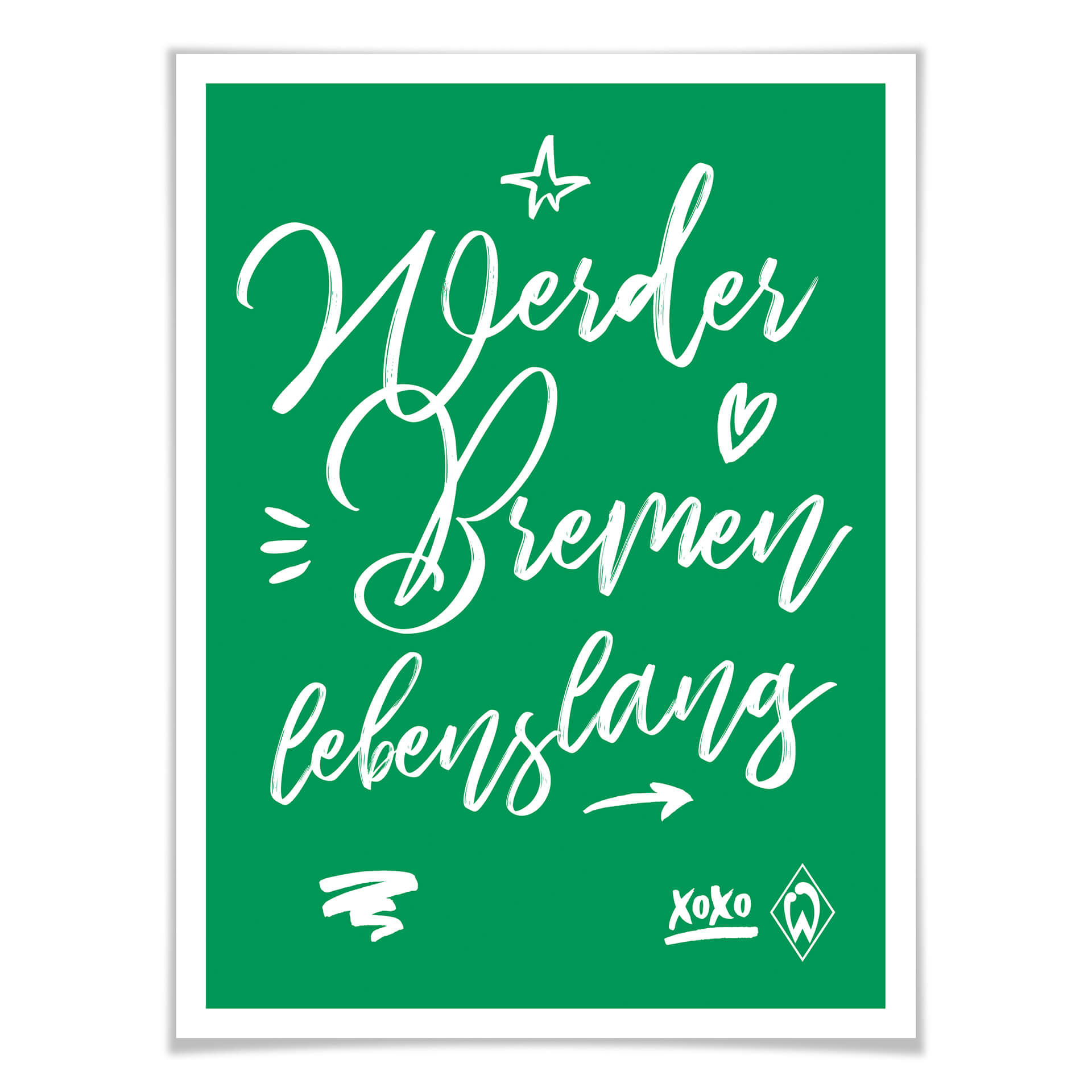 Poster Werder Bremen - Lebenslang