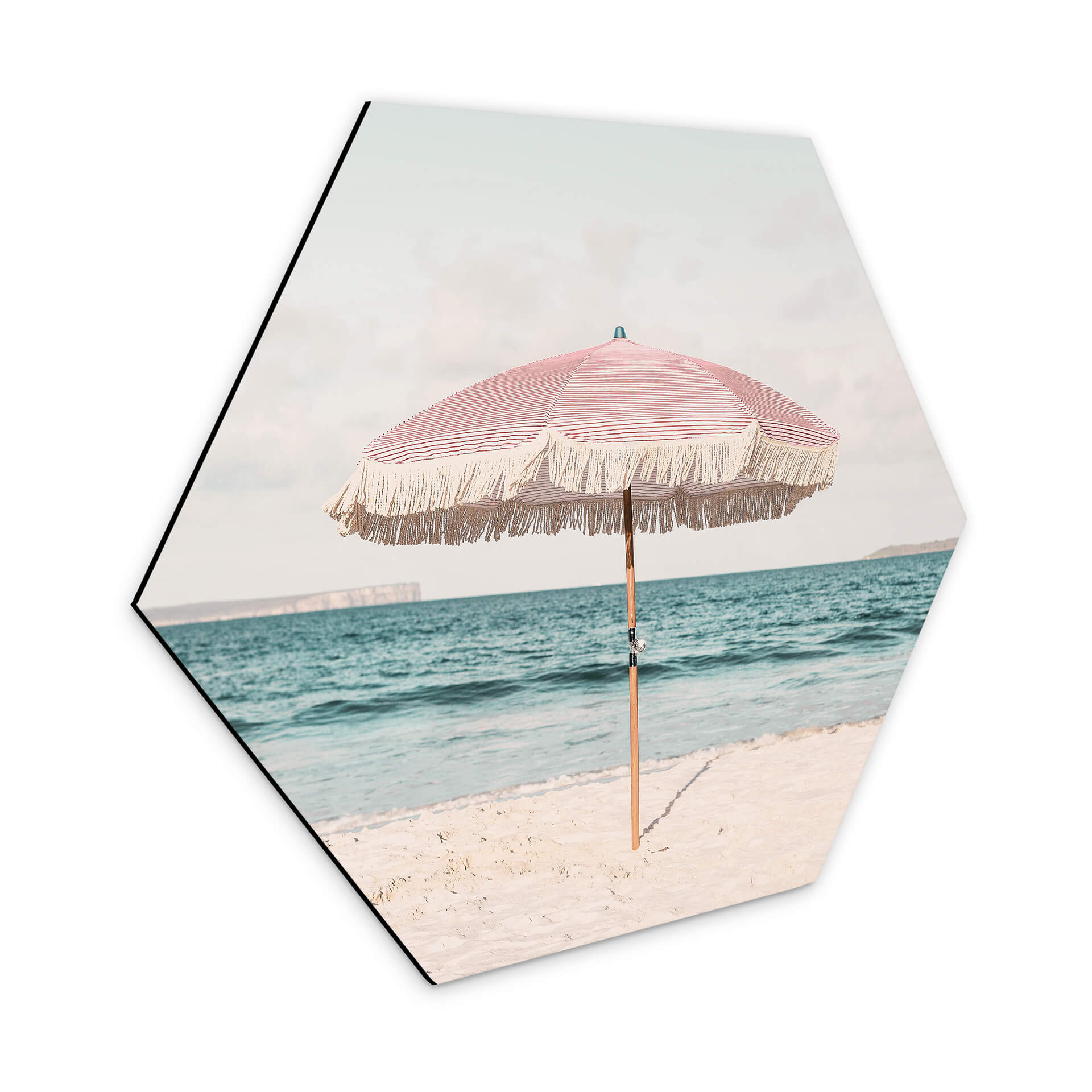 Hexagone - alu-Dibond Sisi & Seb - Parasol rose