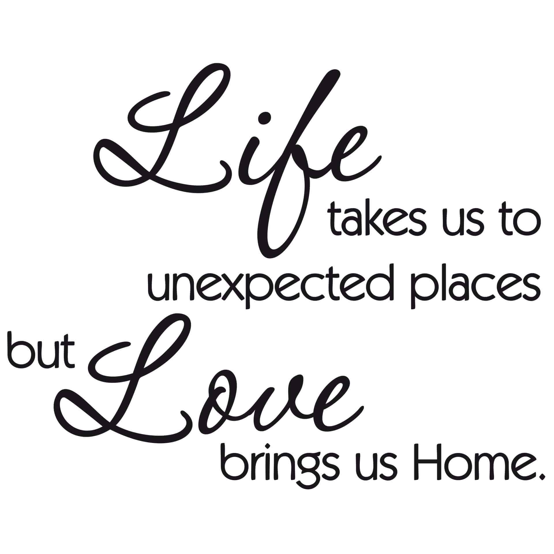Wallsticker -  Life takes us...