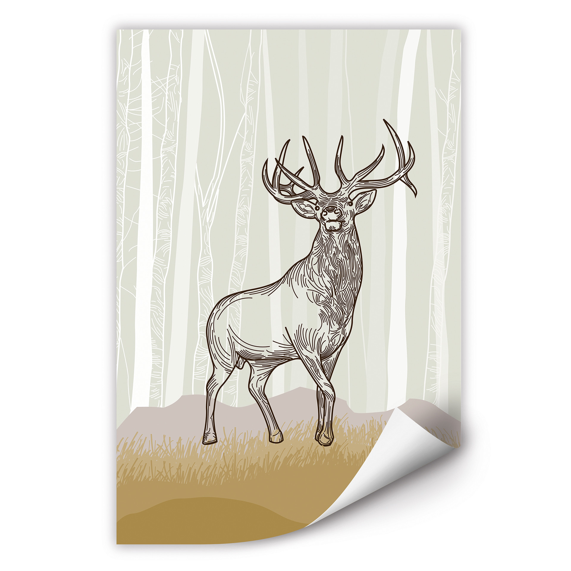 Wallprint W - Stolzer Hirsch