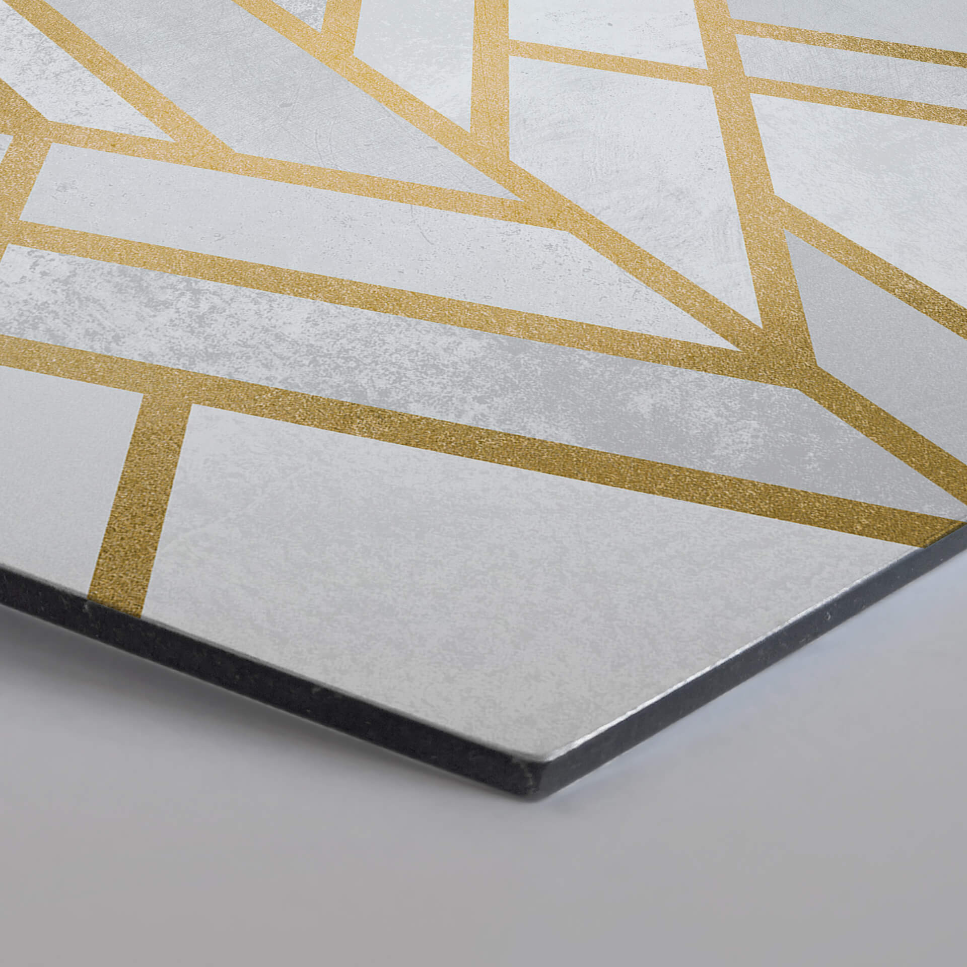 Hexagon - Alu-Dibond - Frederiksson - Golden Geometry
