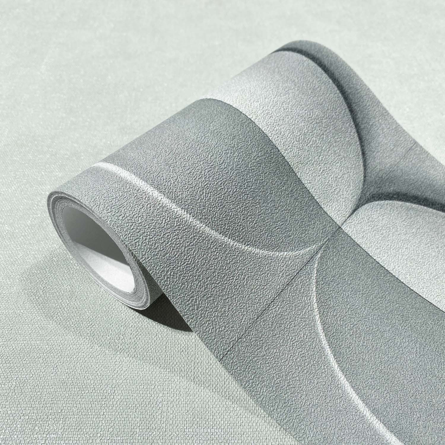 Carta da parati in grigio, grafica per soggiorno, camera da letto 5,00 x 0,177 m