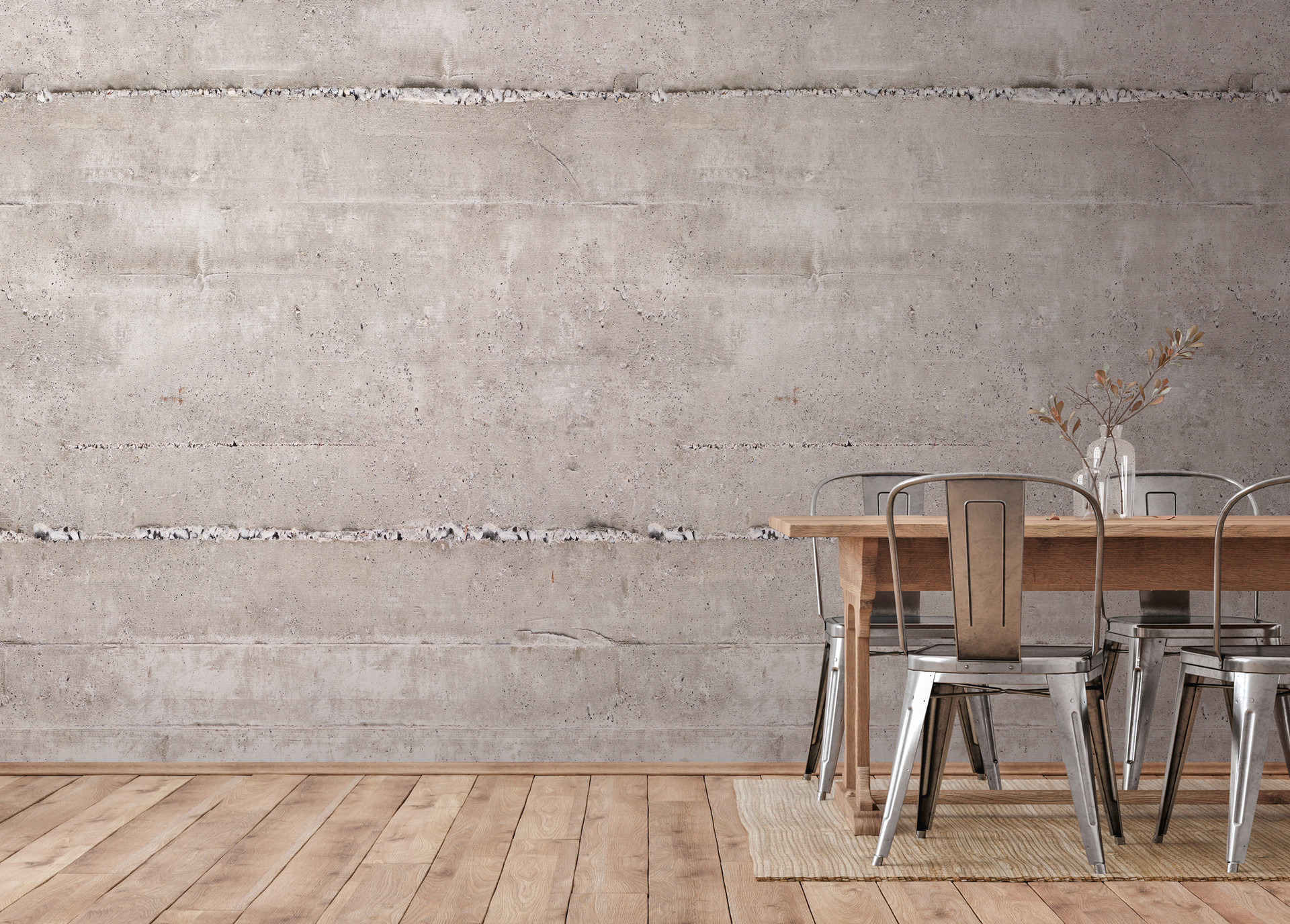 behang betonlook grijs creme - vliesbehang Industrial Livingwalls - mat en glad