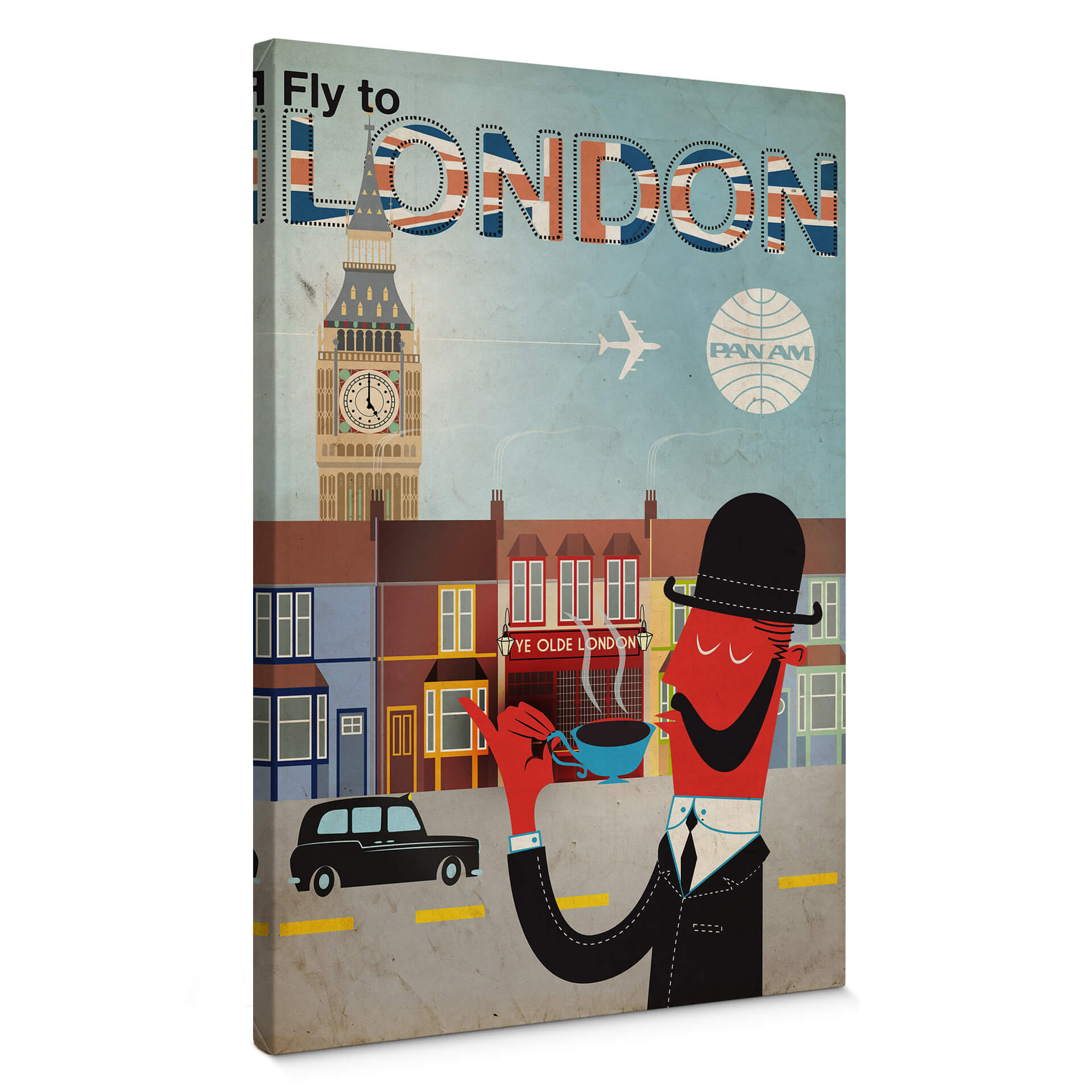 Tableau sur toile PAN AM - Voyage à Londres