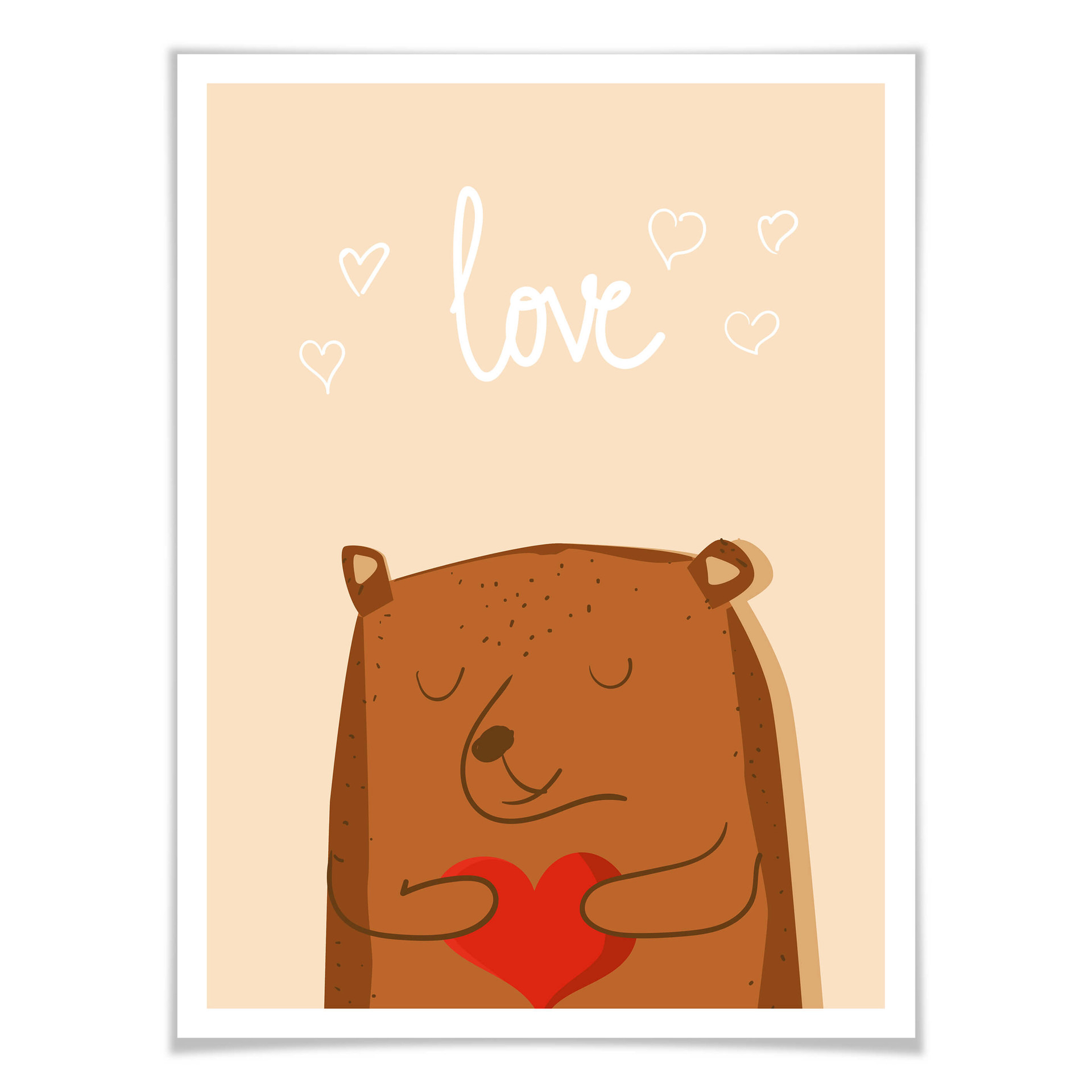 Plakat Bear Strong Love