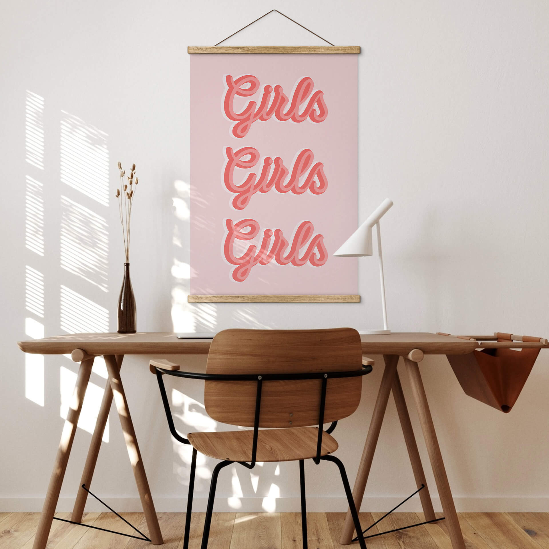 Obraz tkaniny mówiący - Kerr-Dineen - Girls Girls Girls