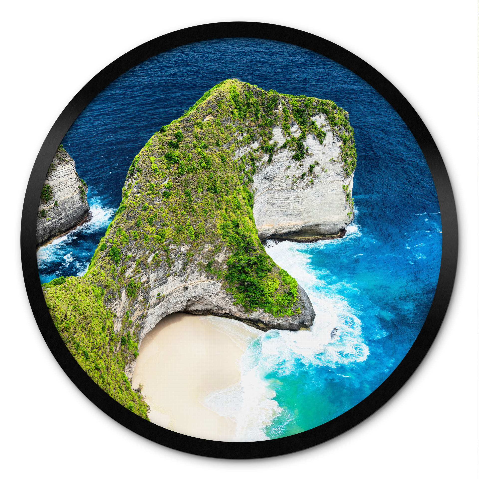 Poster Côte rocheuse de Nusa Penida - Hugonnard - Rond