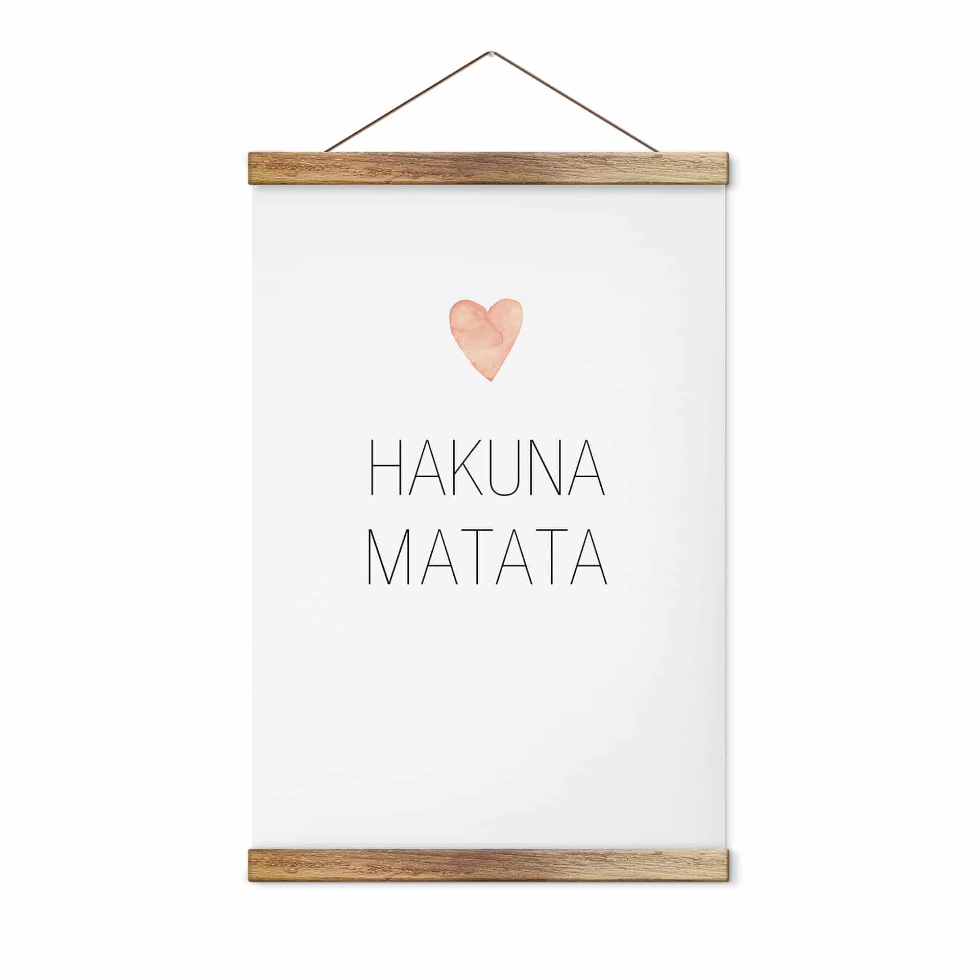 Obraz z tkaniny Confetti & Cream - Hakuna Matata