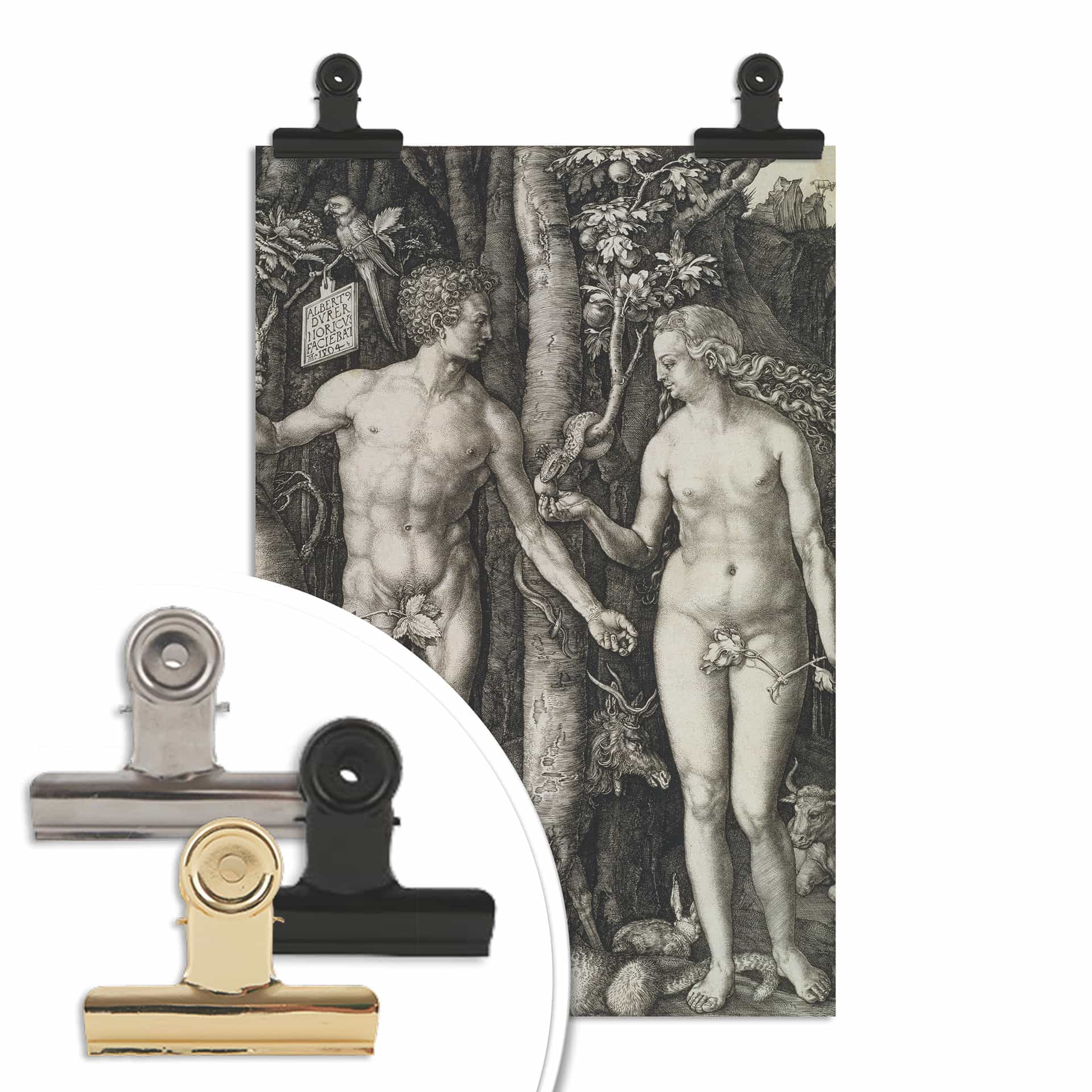 Poster Dürer - Adam und Eva