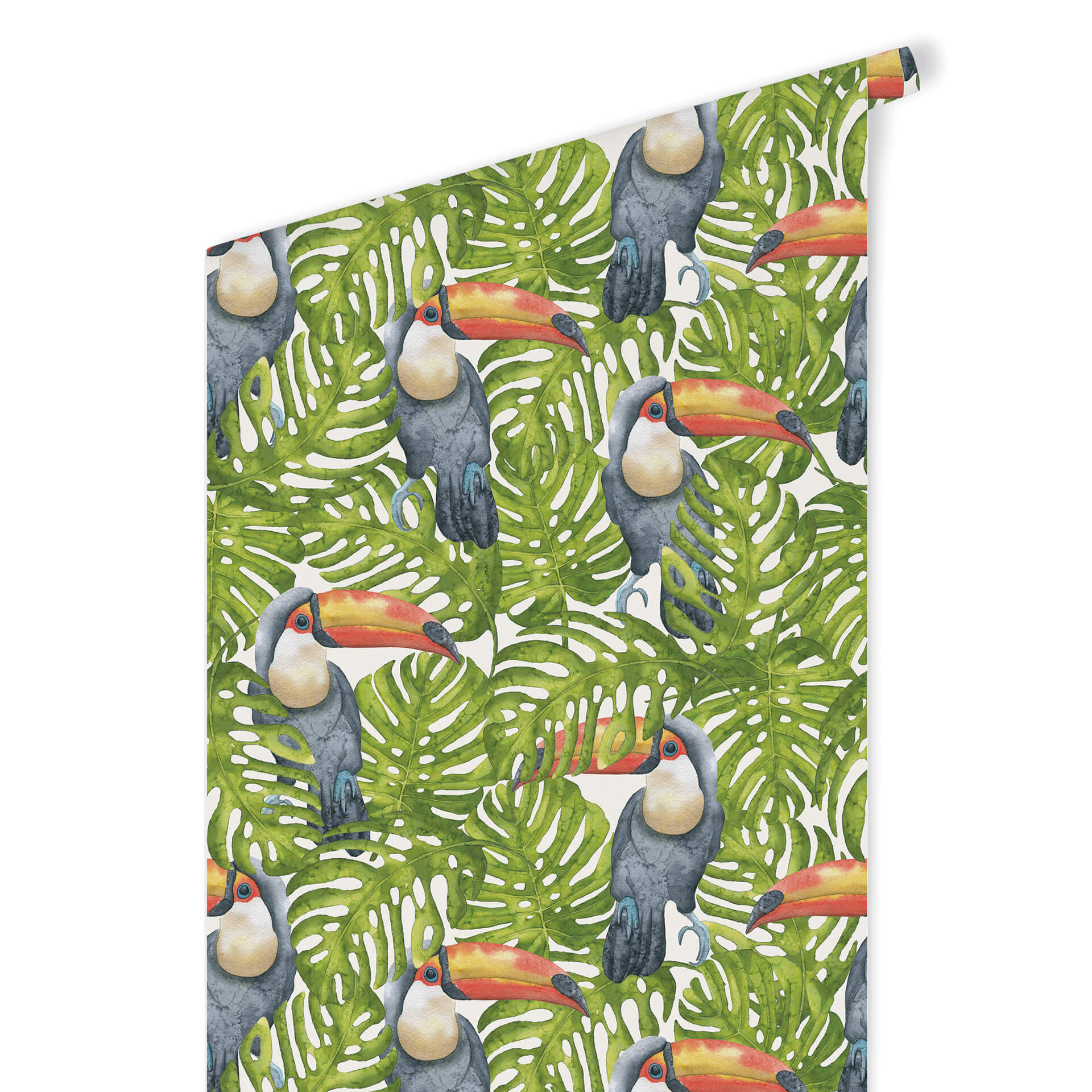Patroonbehang – Toekan in de Jungle