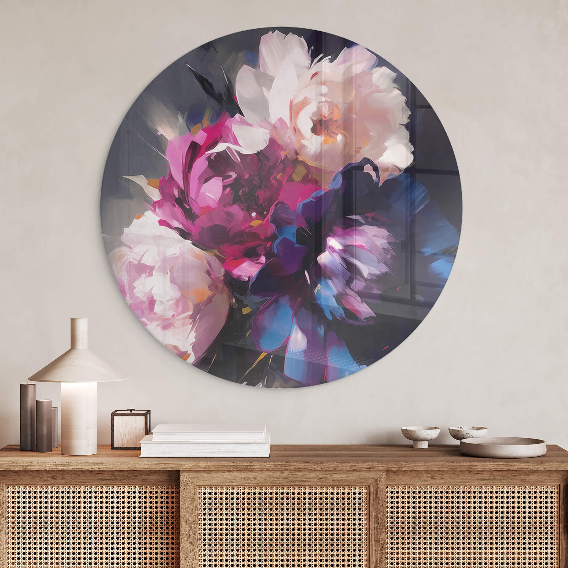 Glasbillede - Treechild - Vintage Flowers