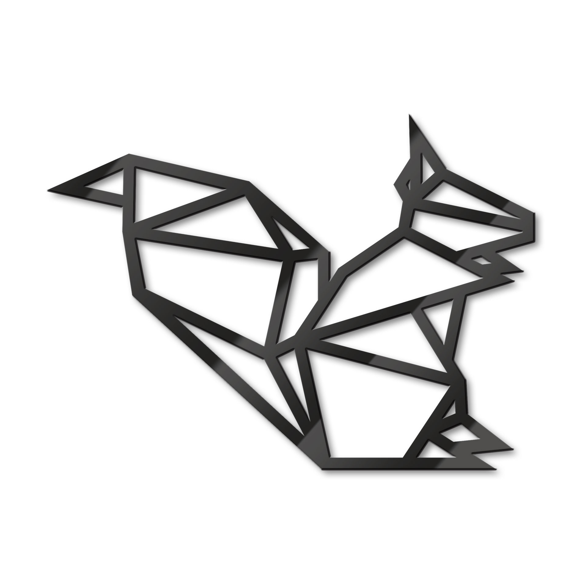 Dekoracja akrylowa Wiewiórka origami