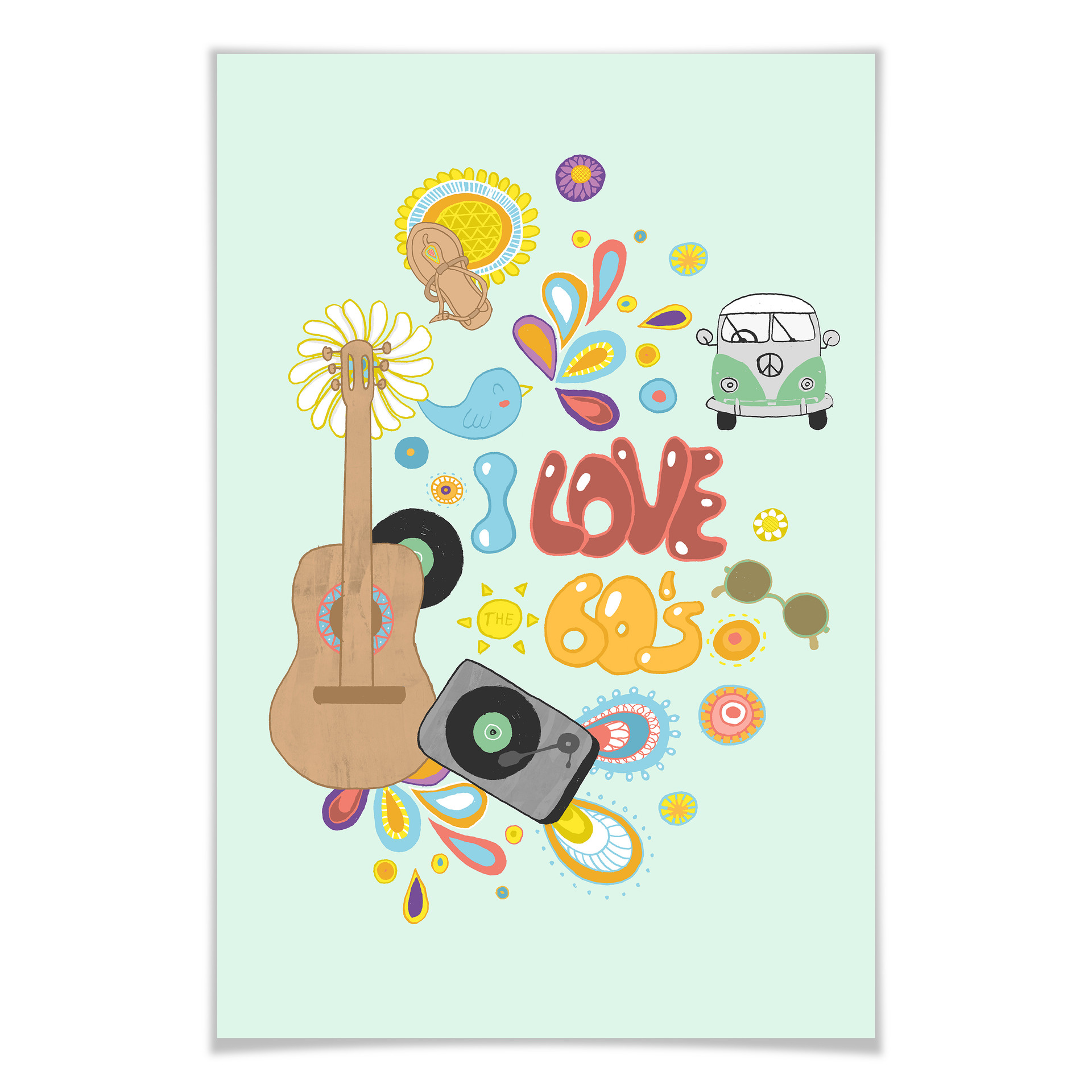 Poster Loske - I love the 60s