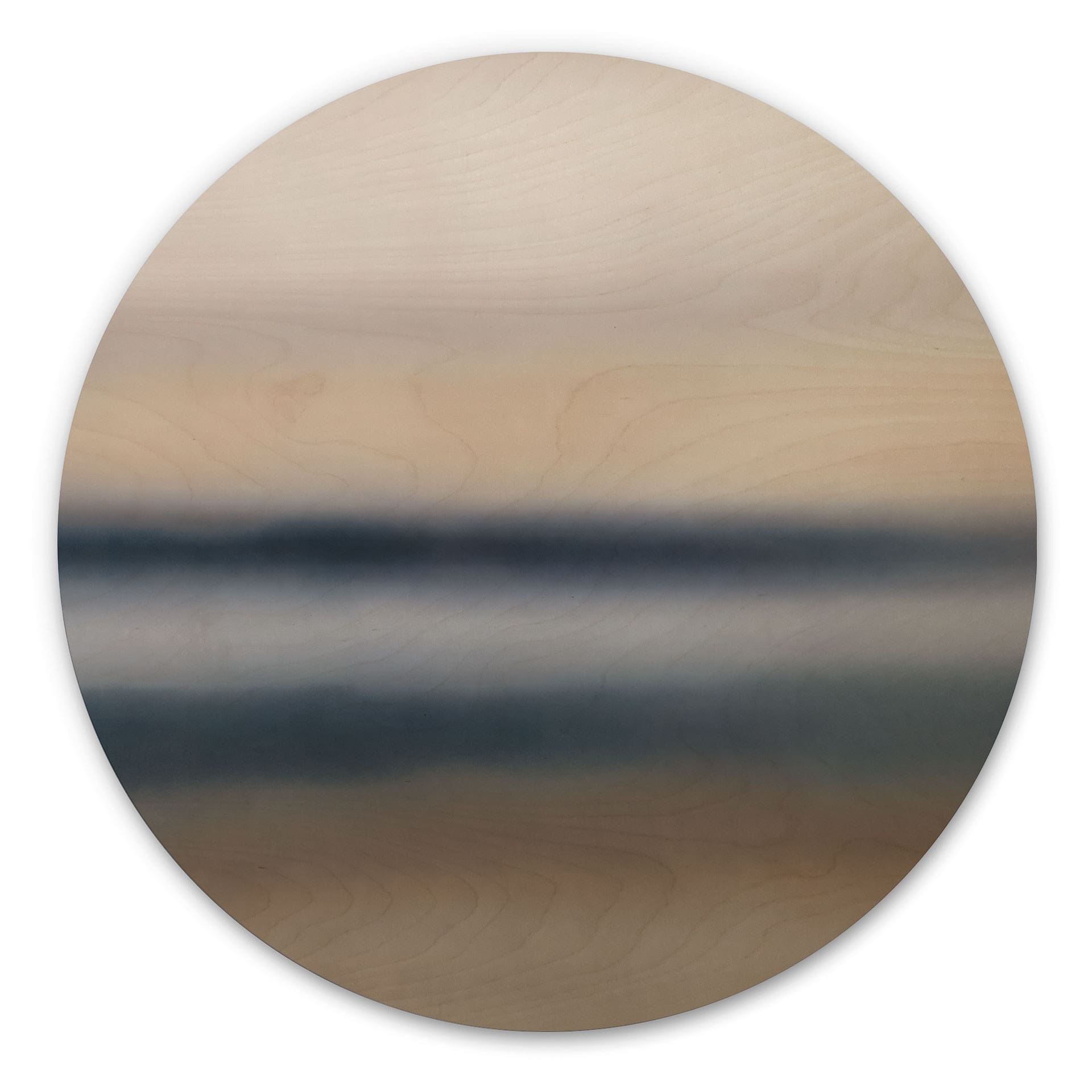 Quadro in Legno Rotko Ash - Orizzonte Astratto - Sir Edward x Grigory Gladarev - Rotondo