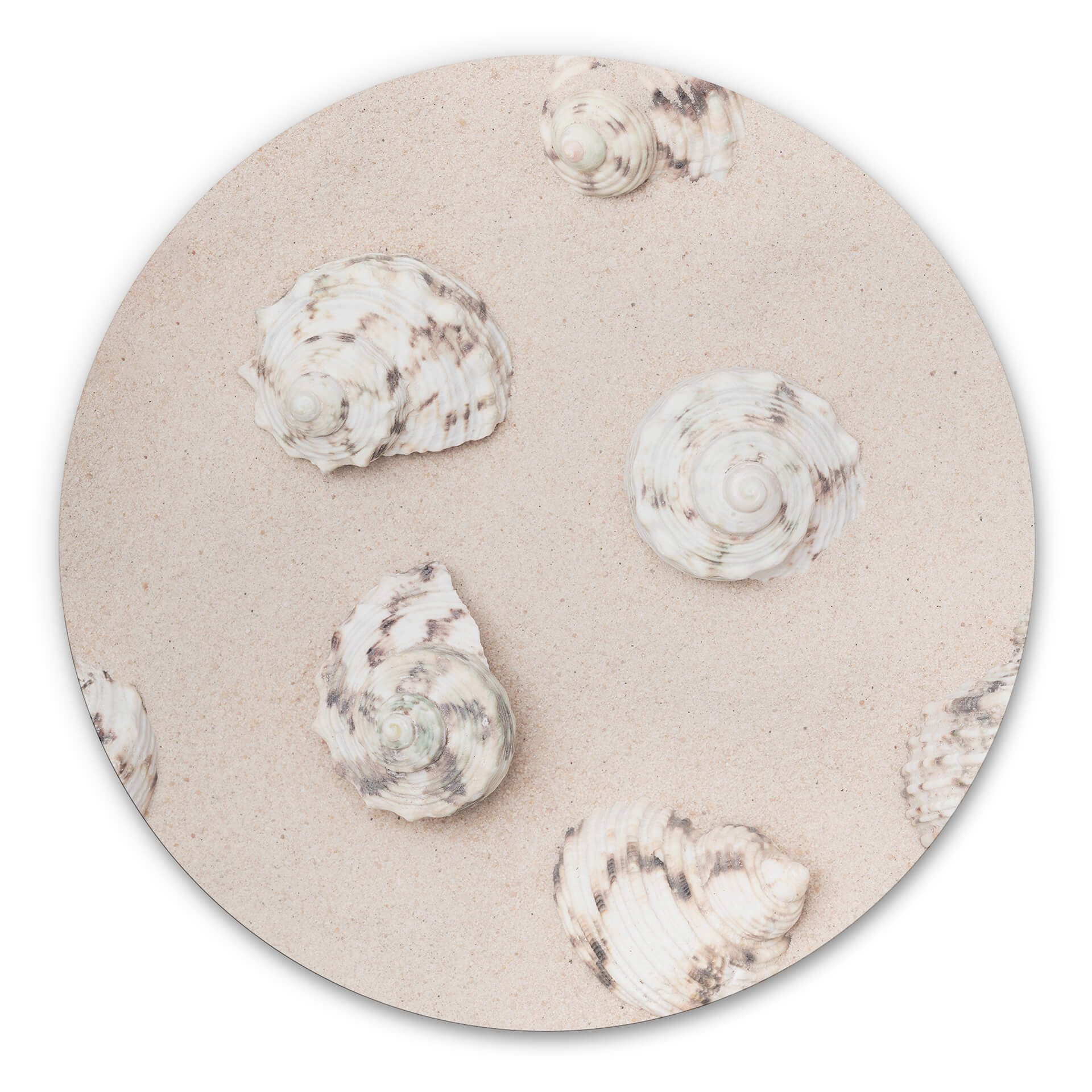Tableau sur alu-Dibond rond 1X Studio - Sur la plage