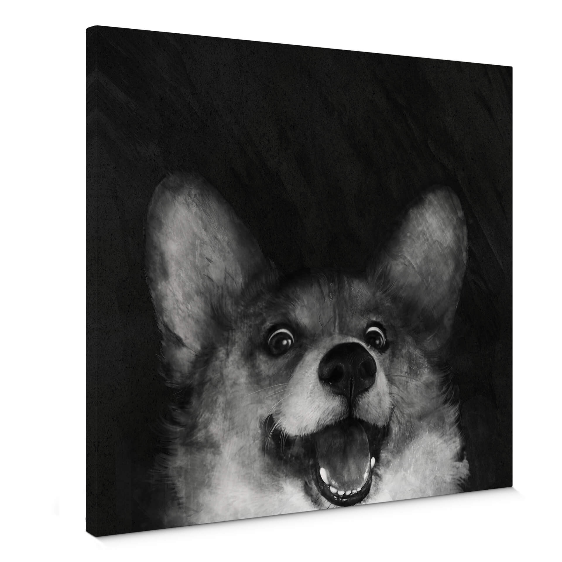 Obraz na płótnie Graves - Sausage Fox Corgi