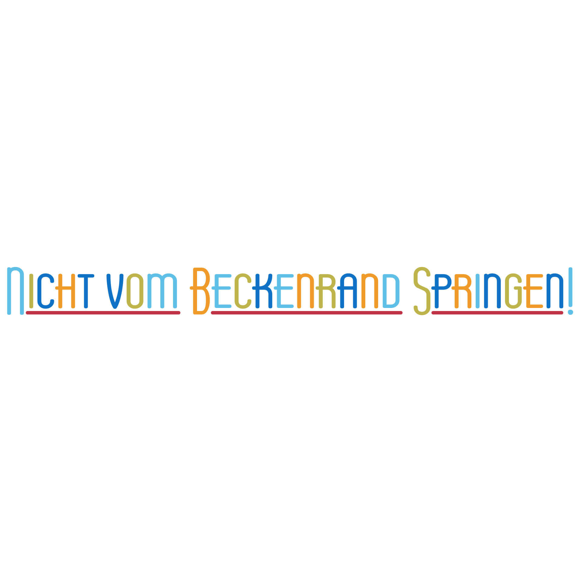 Wandtattoo Nicht vom Beckenrand springen