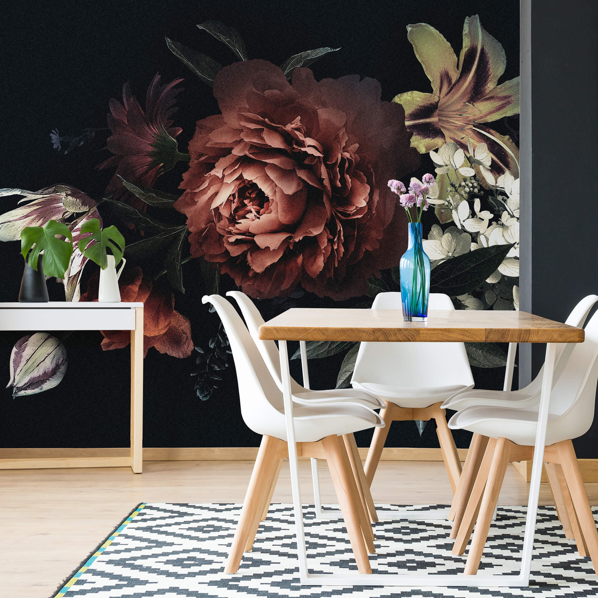 Fotobehang Papierbehang Boeket Bloemen - 366x254 cm