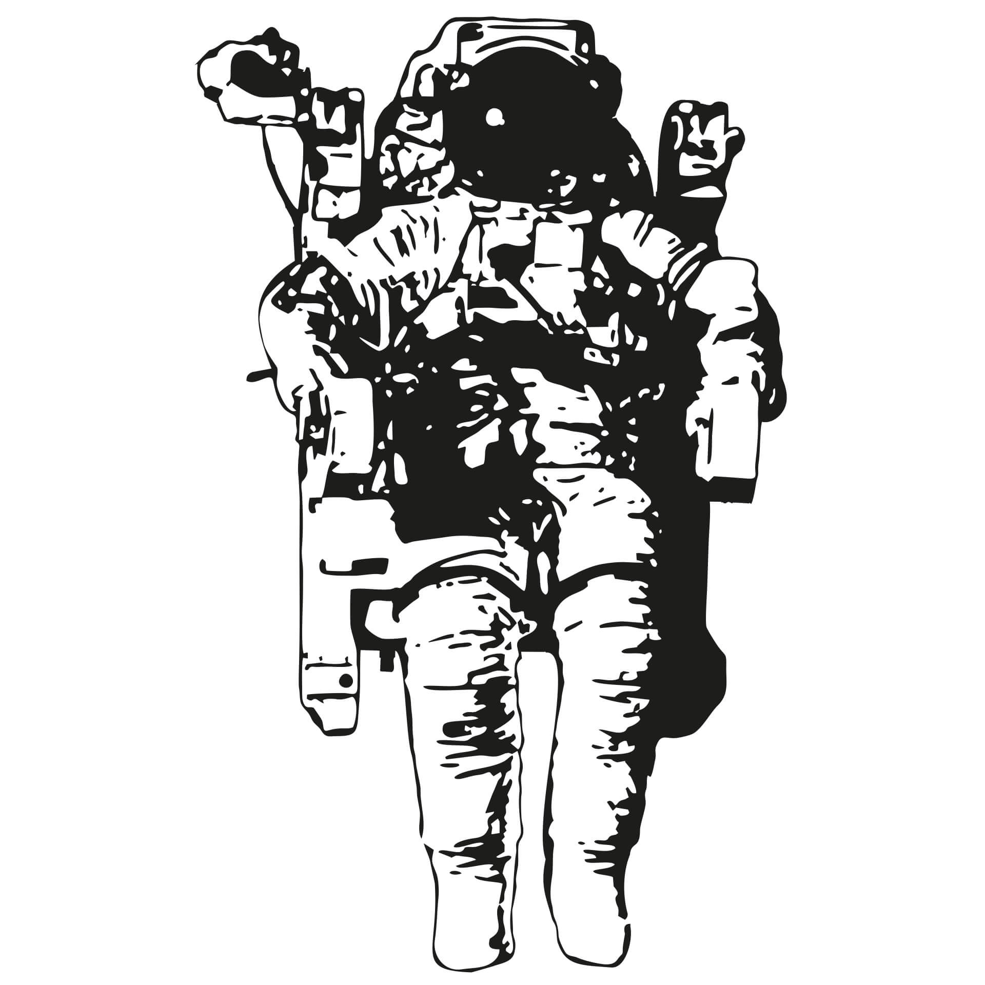 Wandtattoo Kosmonaut