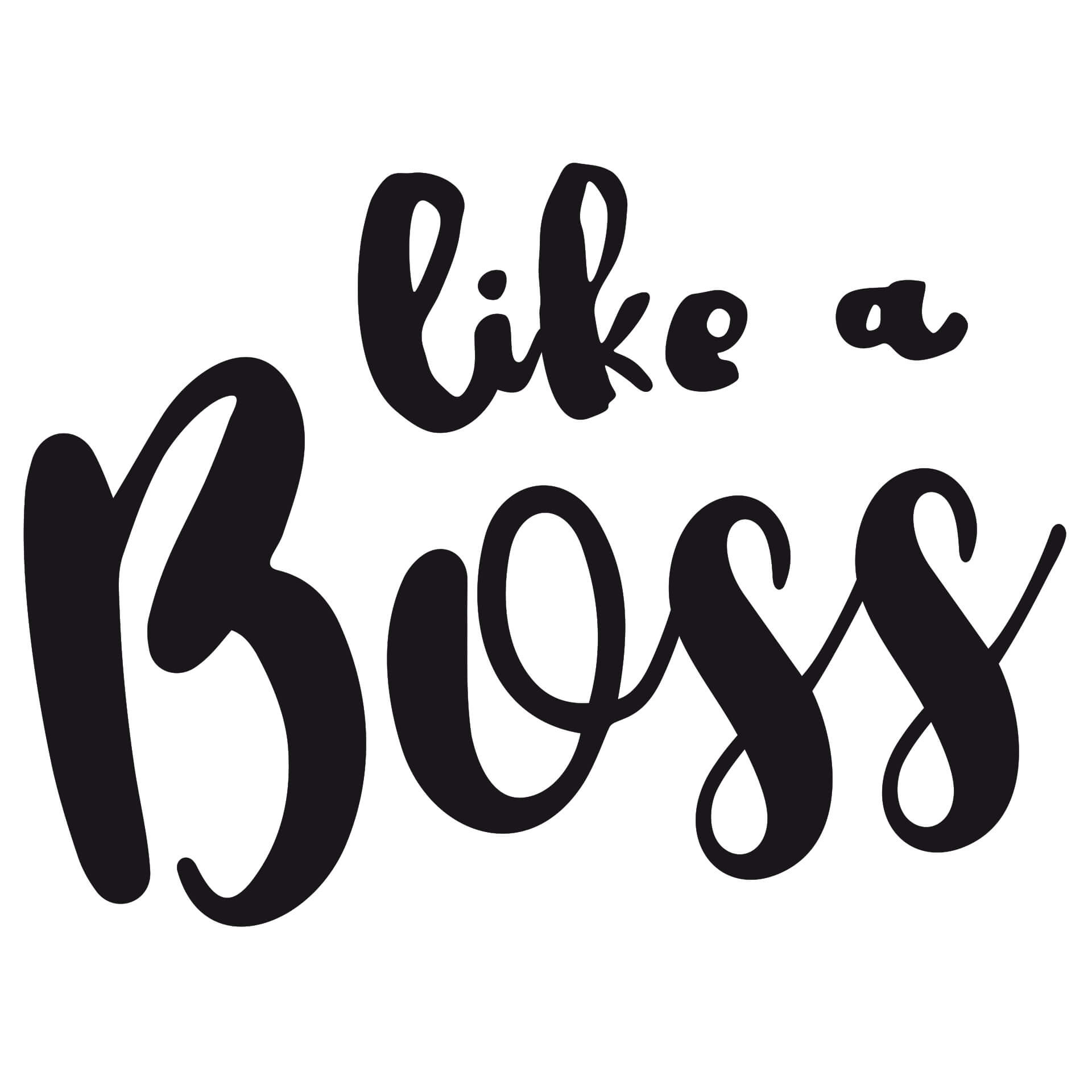 Wallsticker - Like a boss