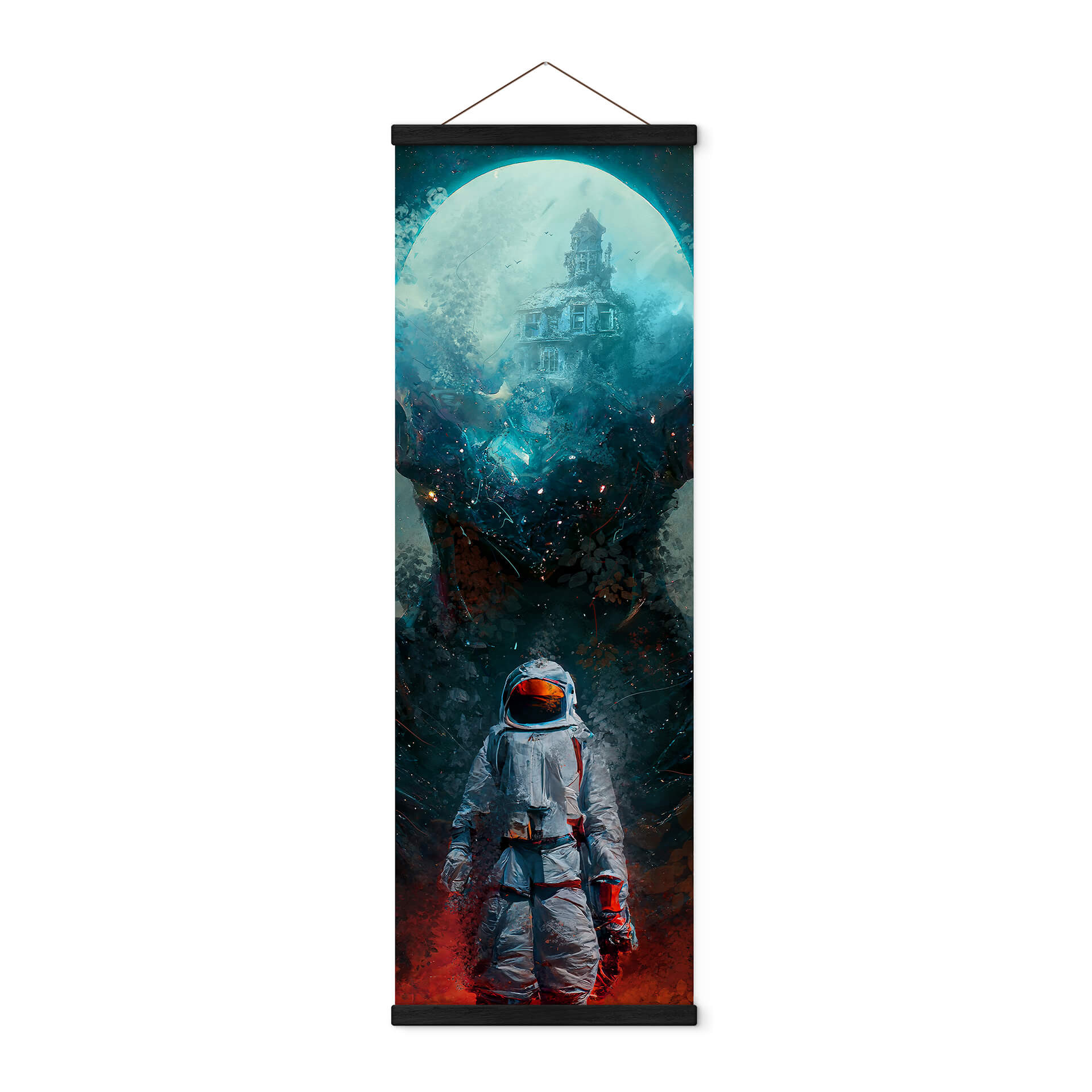Obraz tkaniny Heine - Astronauta w podróży - Astro Rejs - Panorama