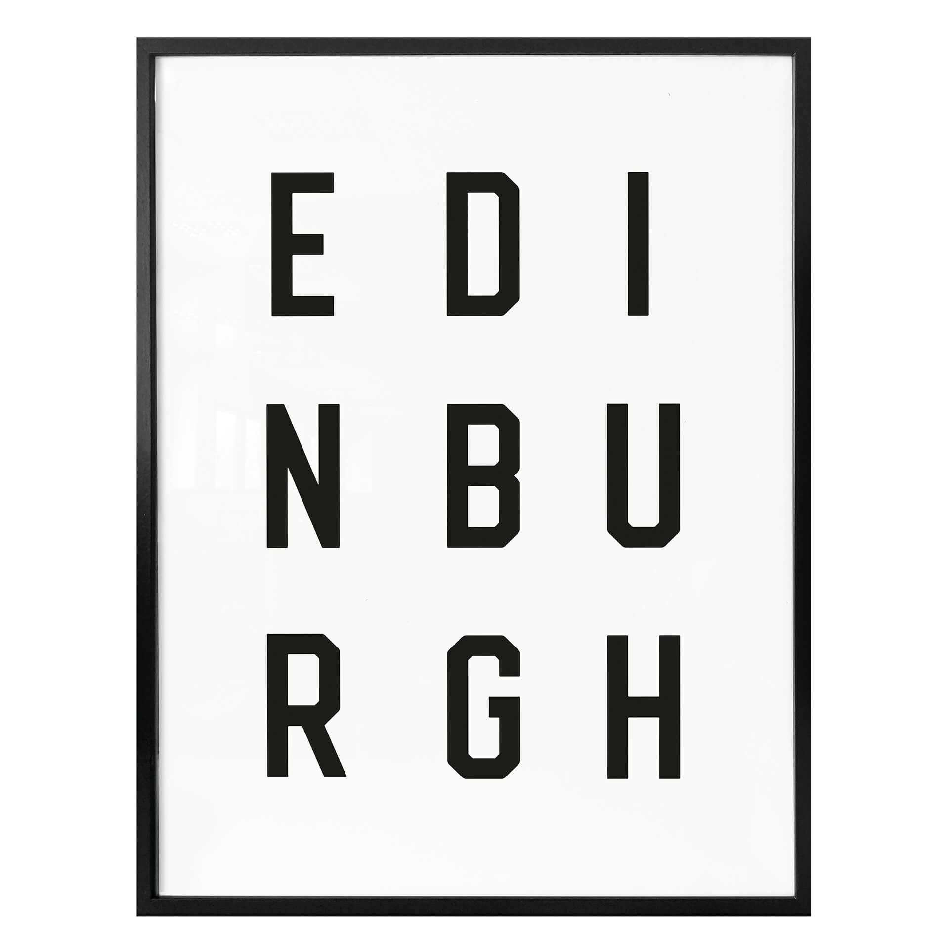 Plakat - Typografia Edynburg