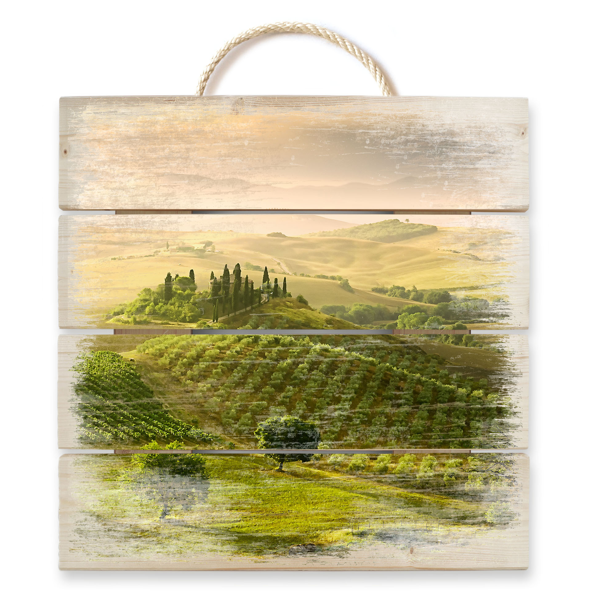 Obraz drewniany Bratkovic - Podere Belvedere - 40x41,5 cm