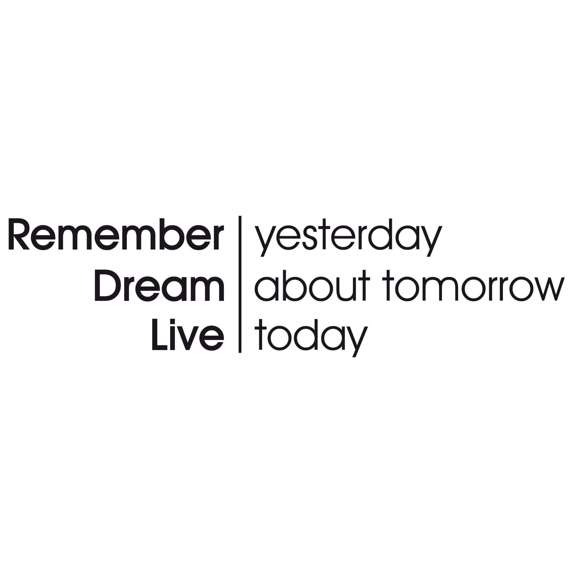 Adesivo murale - Remember Dream Live