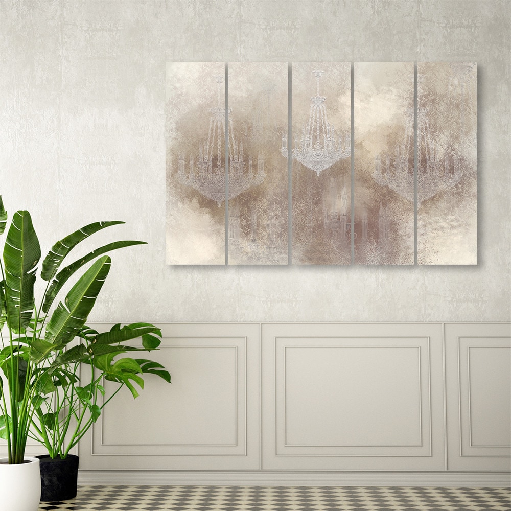 Canvas print 5 dele, lysekrone