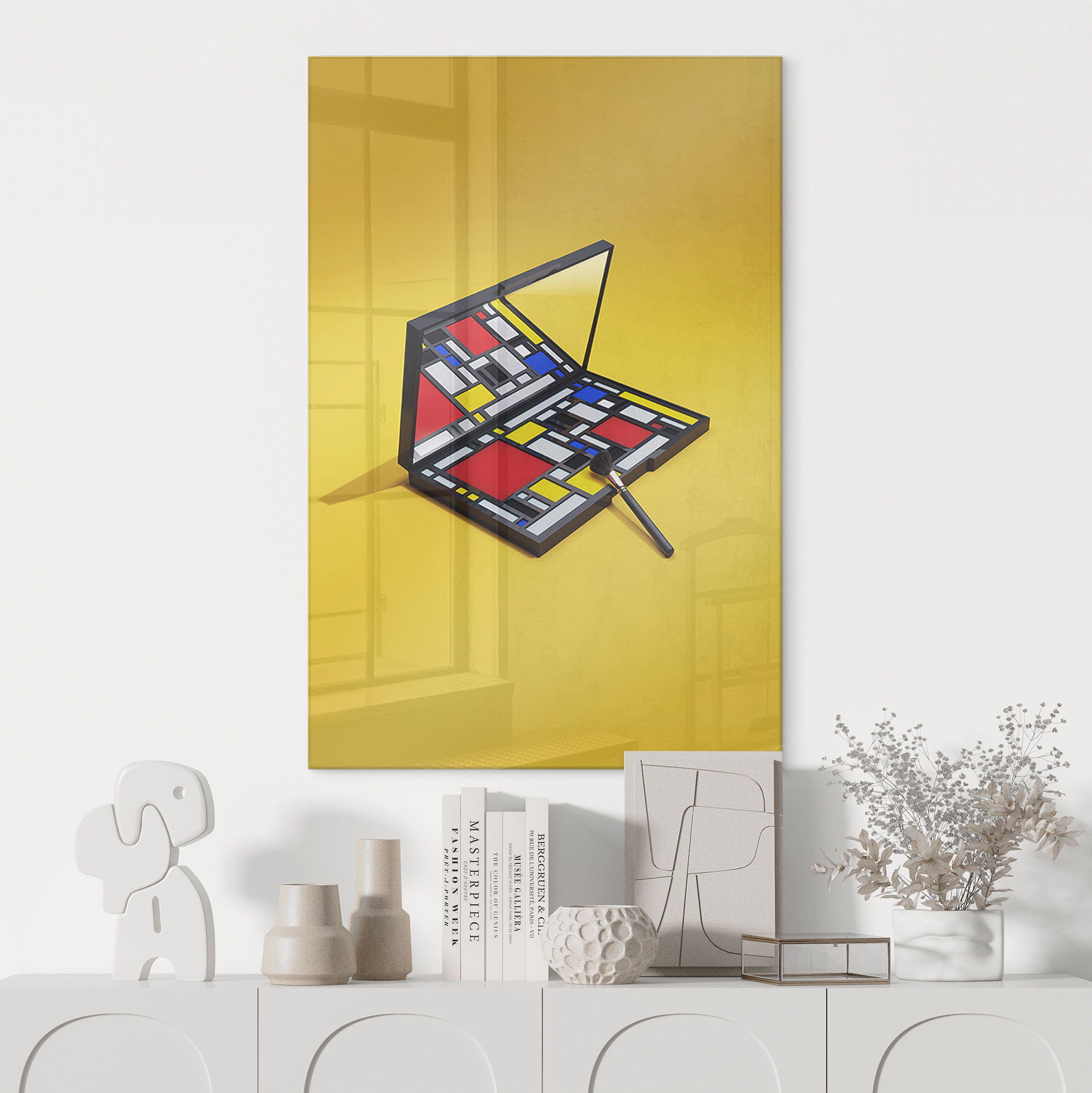 Akrylbillede Make-up palet i stil med Piet Mondrian - Pozdniakov