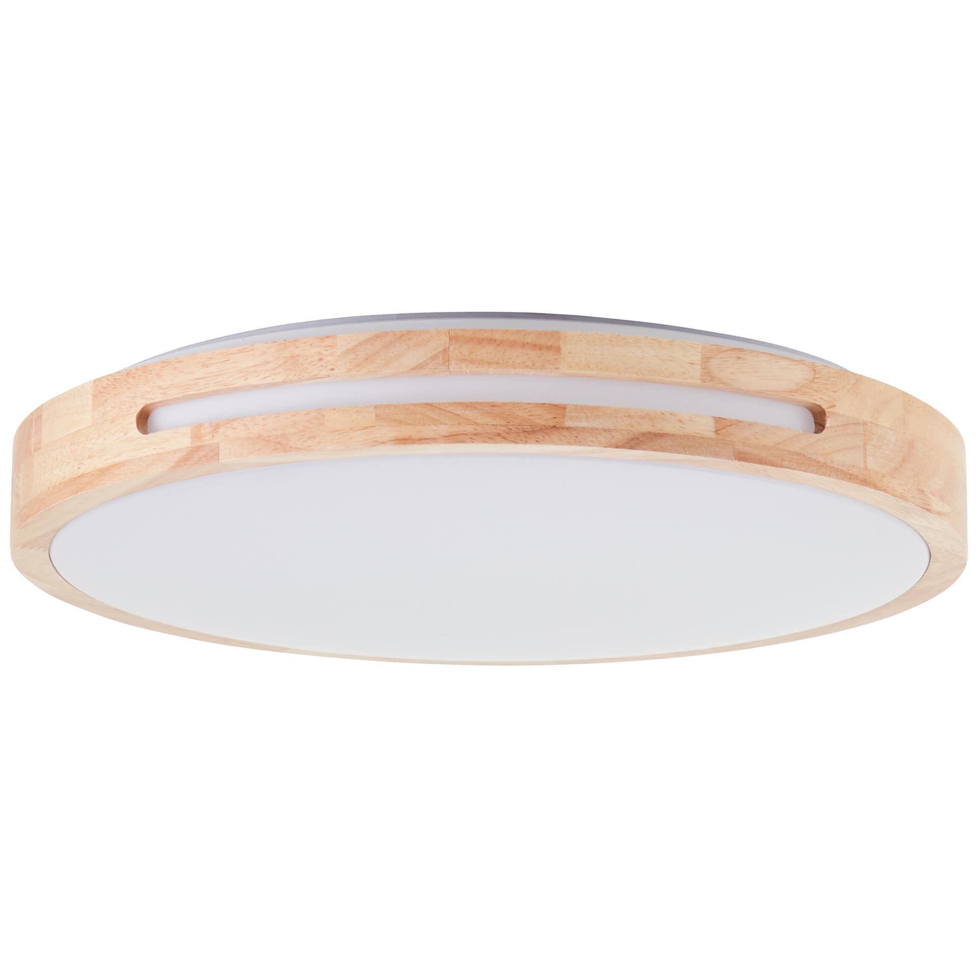 LED Deckenleuchte Viola, braun, Ø 39 cm, Holz Innenleuchte