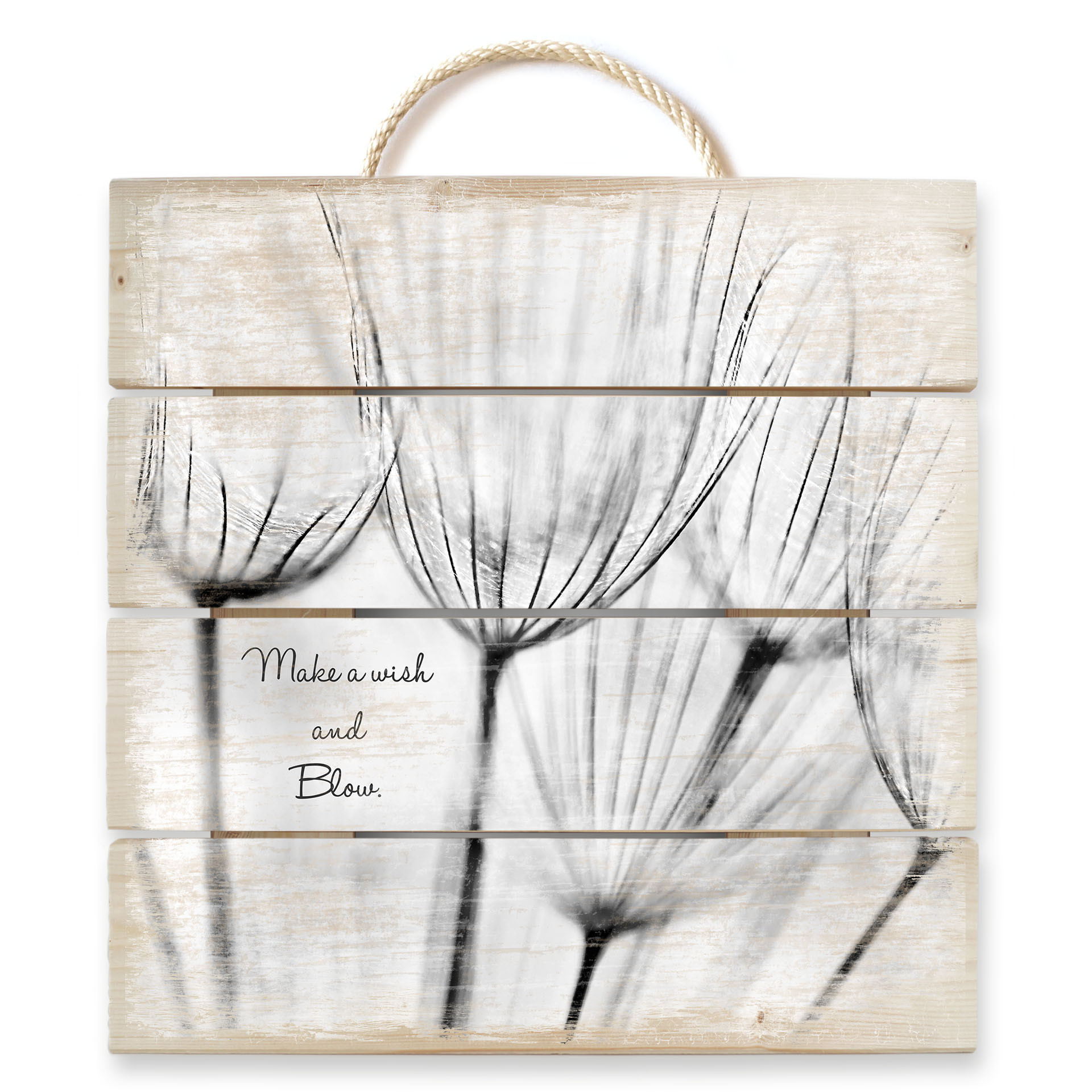Obraz drewniany Make a Wish... - 40x41,5 cm