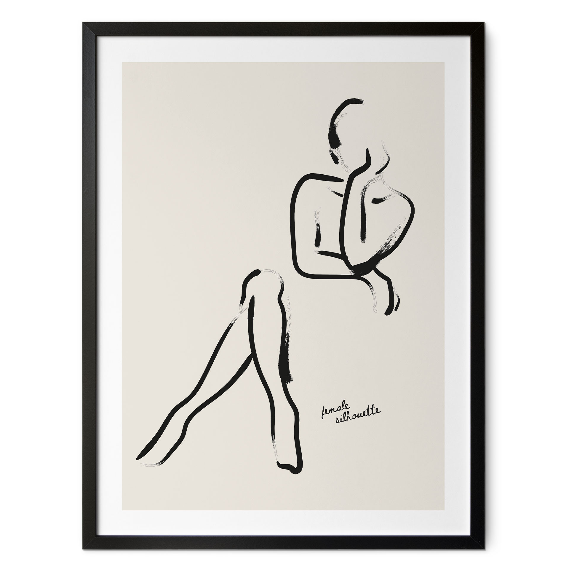Poster Linien der Weiblichkeit - Treechild