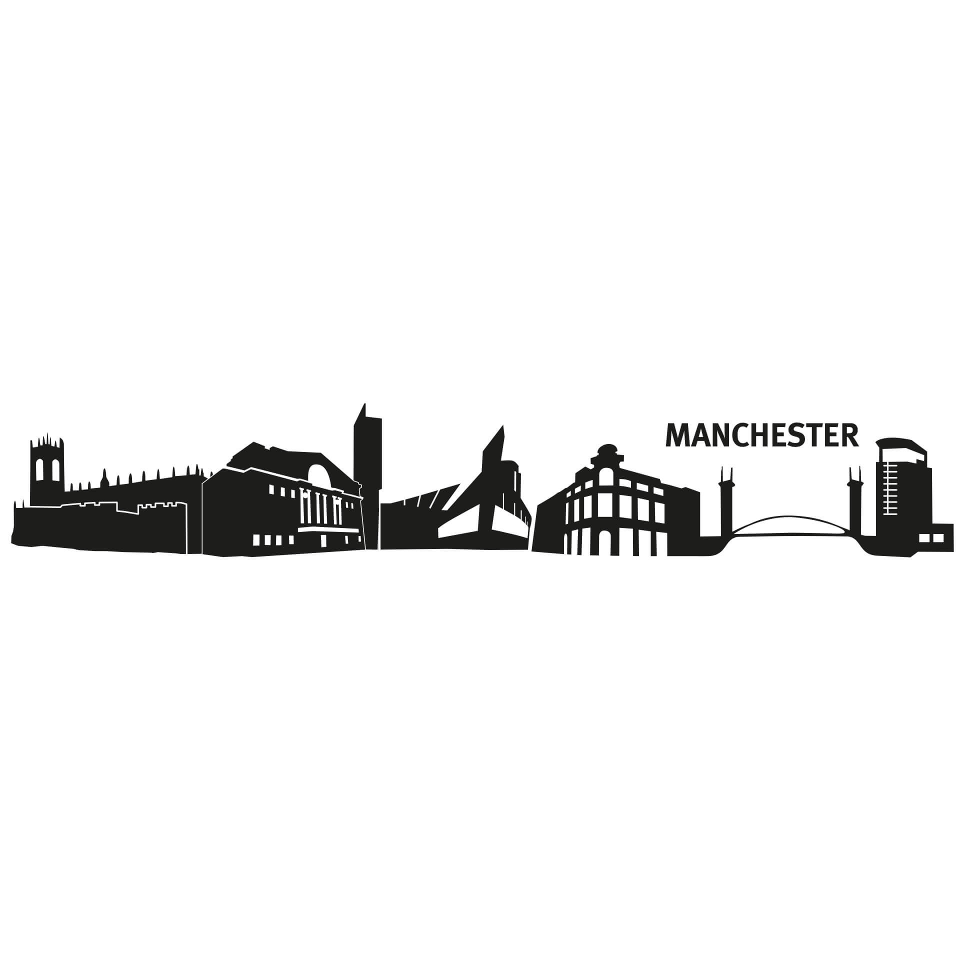 Wallsticker Manchester Skyline 2