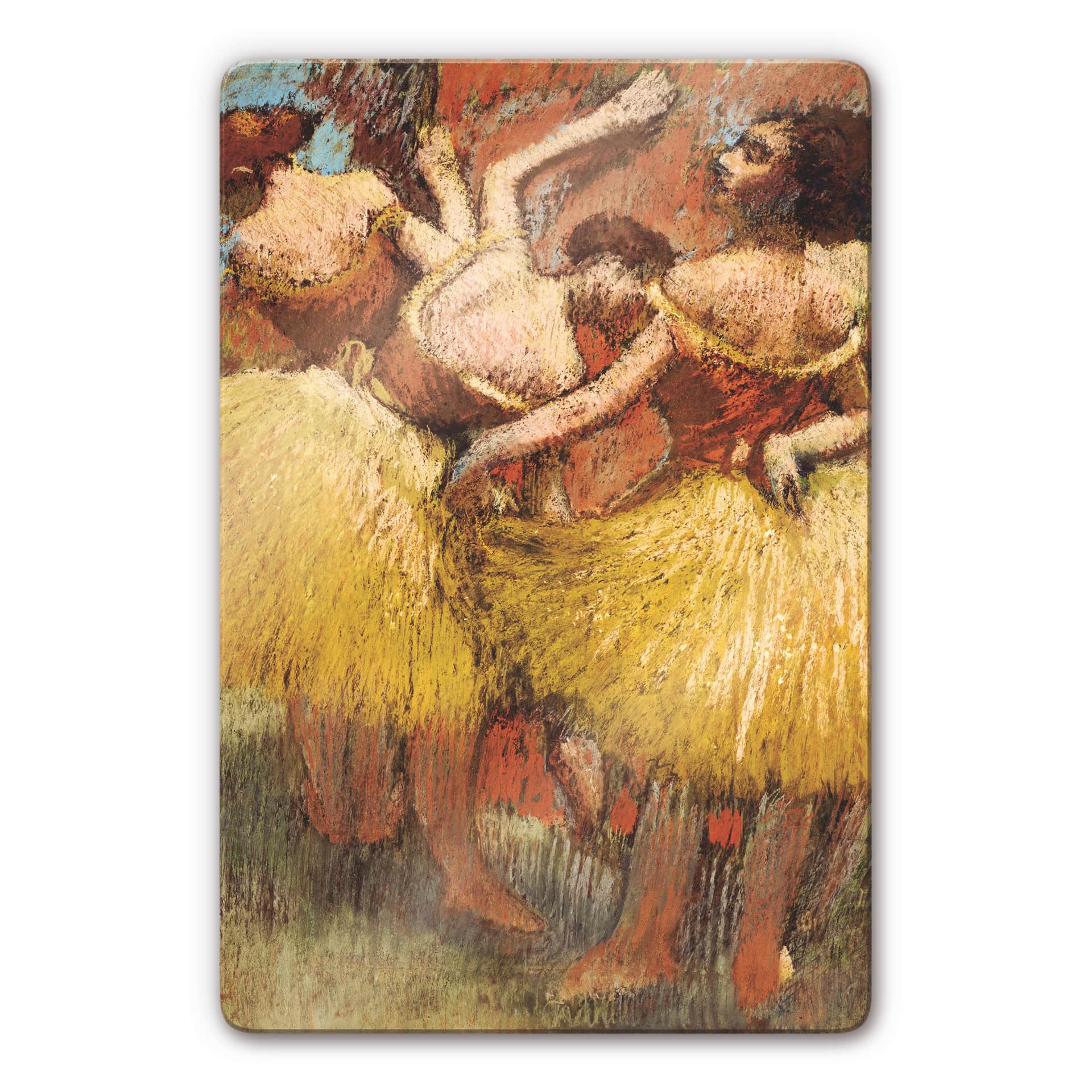 Glasschilderijen Degas - Drie Danseressen