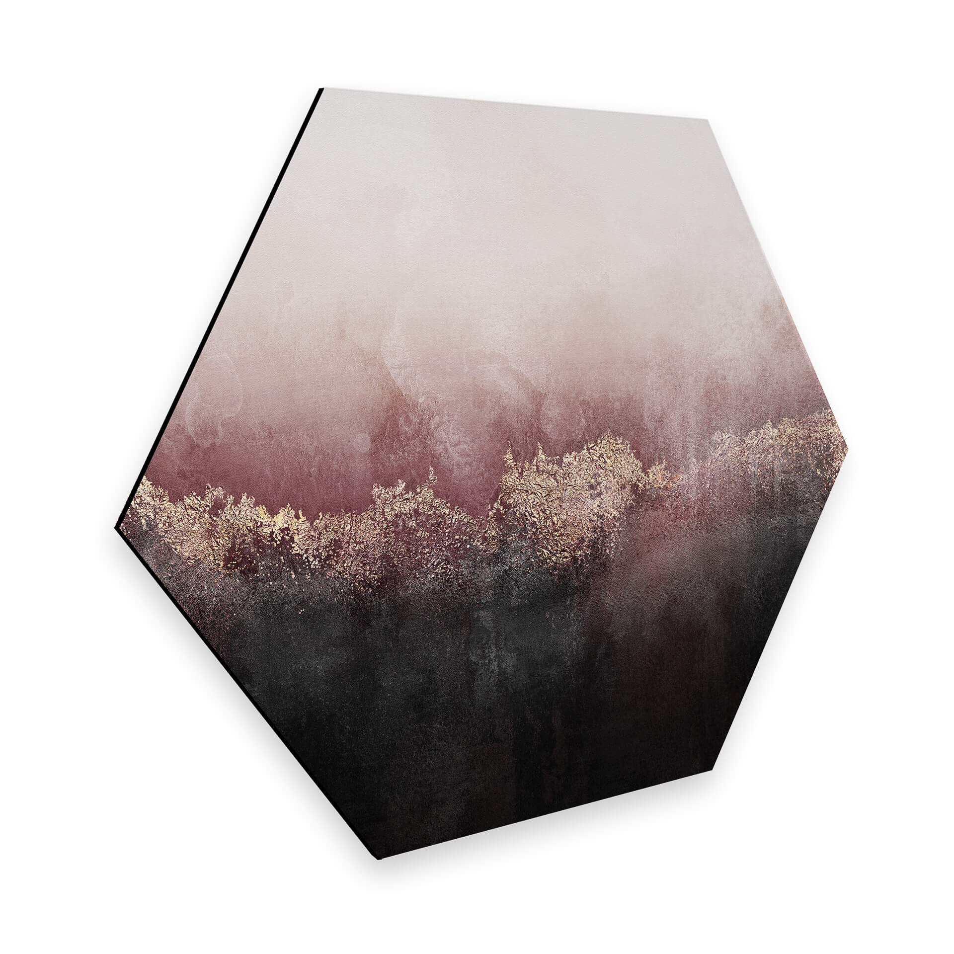 Hexagone - Alu-Dibond - Fredriksson - Ciel rose