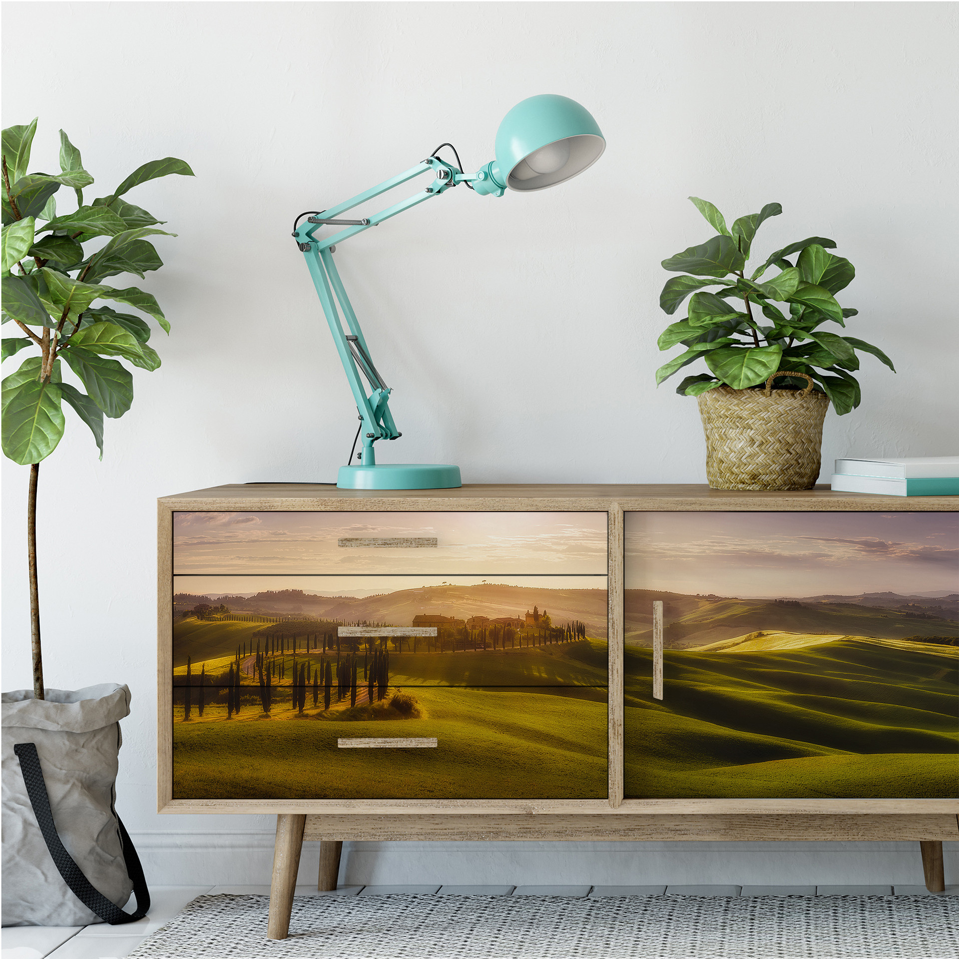 Wallprint de la Torre - Toskana - Panorama