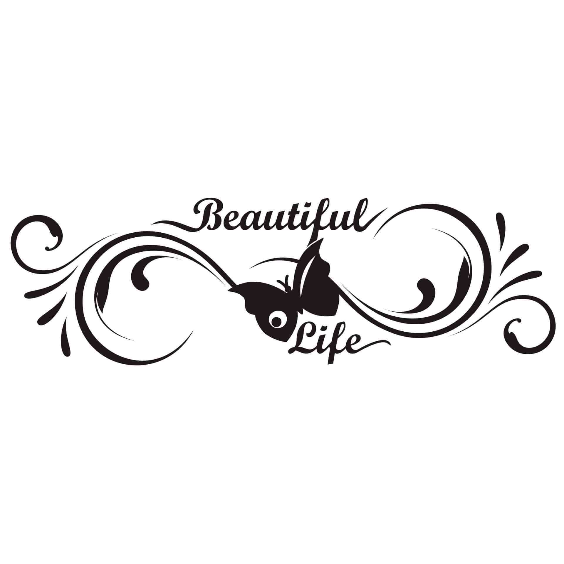 Wallsticker Beautiful Life