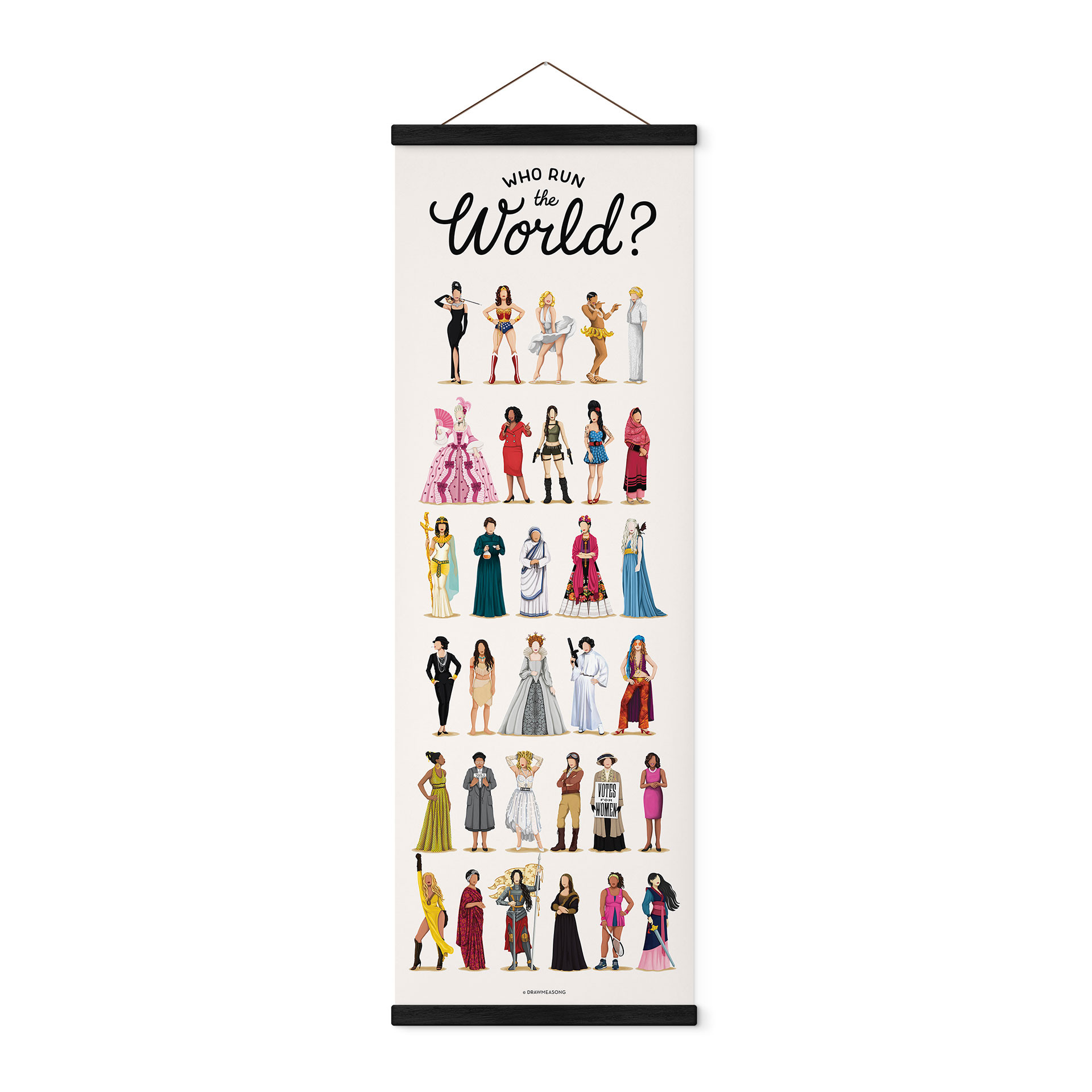 Obraz tkaniny Who Run the World - Tohmé - Panorama